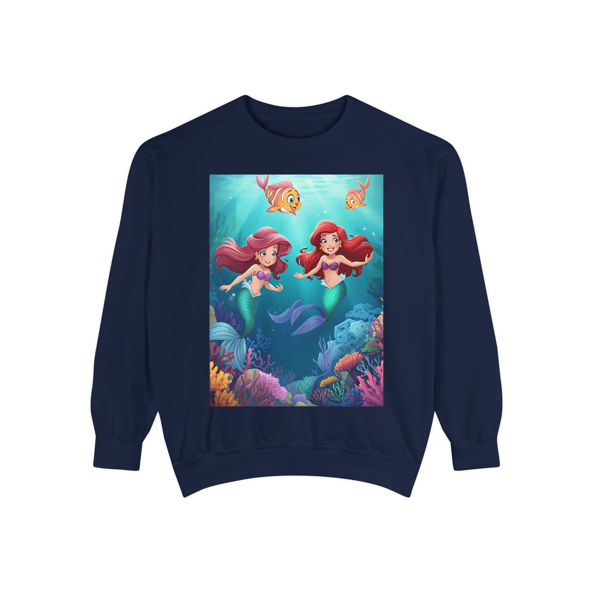 Mermaid Unisex Garment-Dyed Sweatshirt