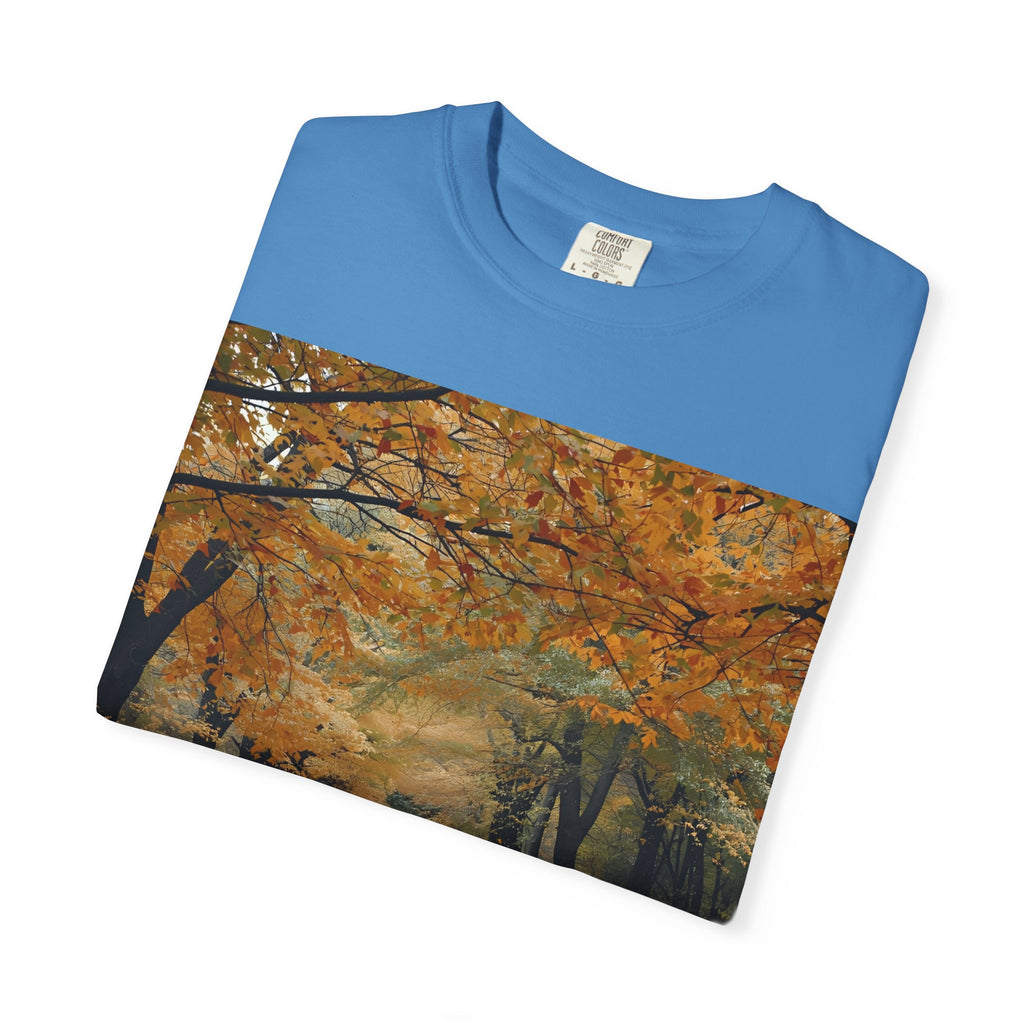 Autumn Pathways Unisex T-Shirt - Cozy Fall Vibes, Nature Lover's Tee, Seasonal Style, Perfect for Thanksgiving, Outdoors Events