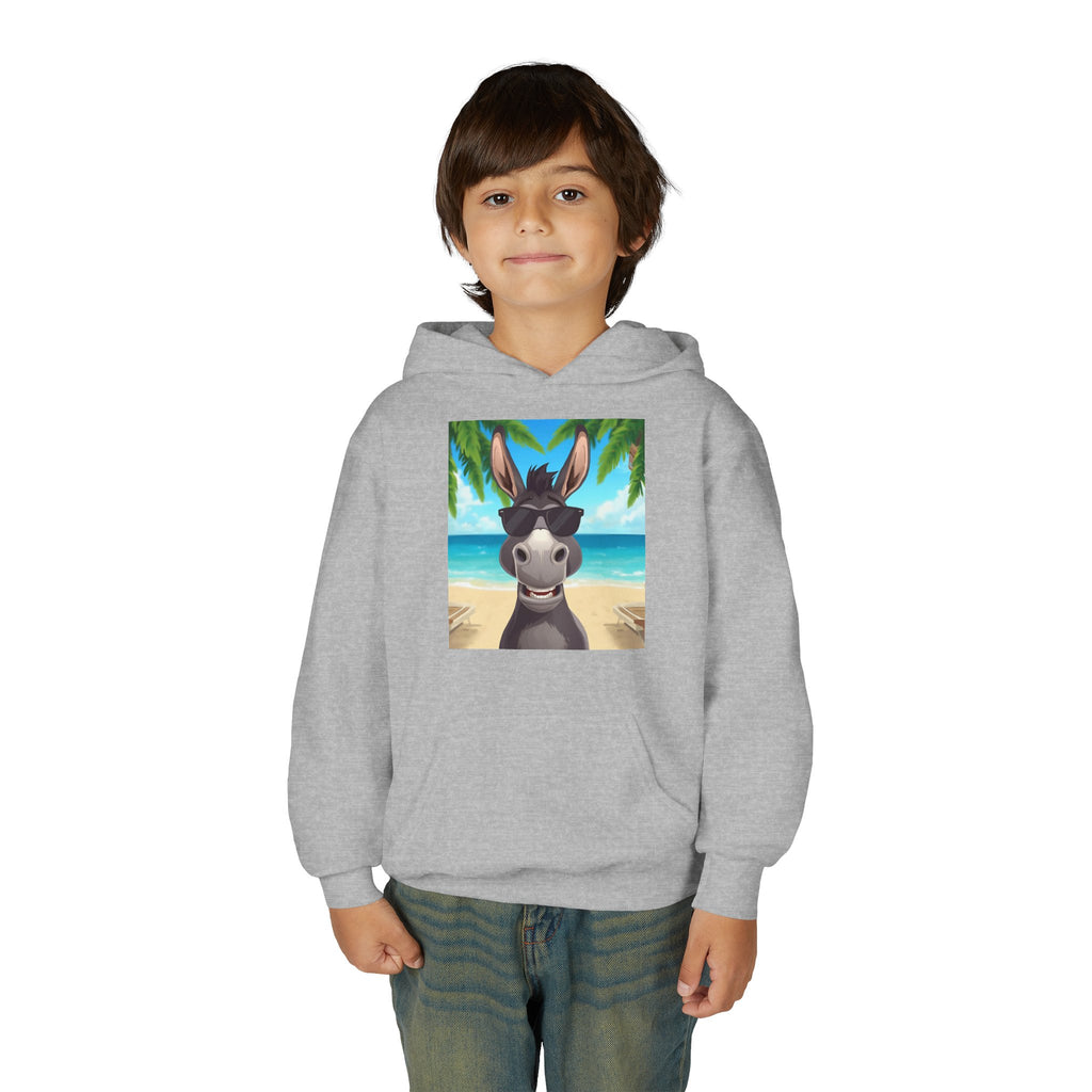 Donkey Beach Vibes Youth Heavy Blend Hooded Sweatshirt