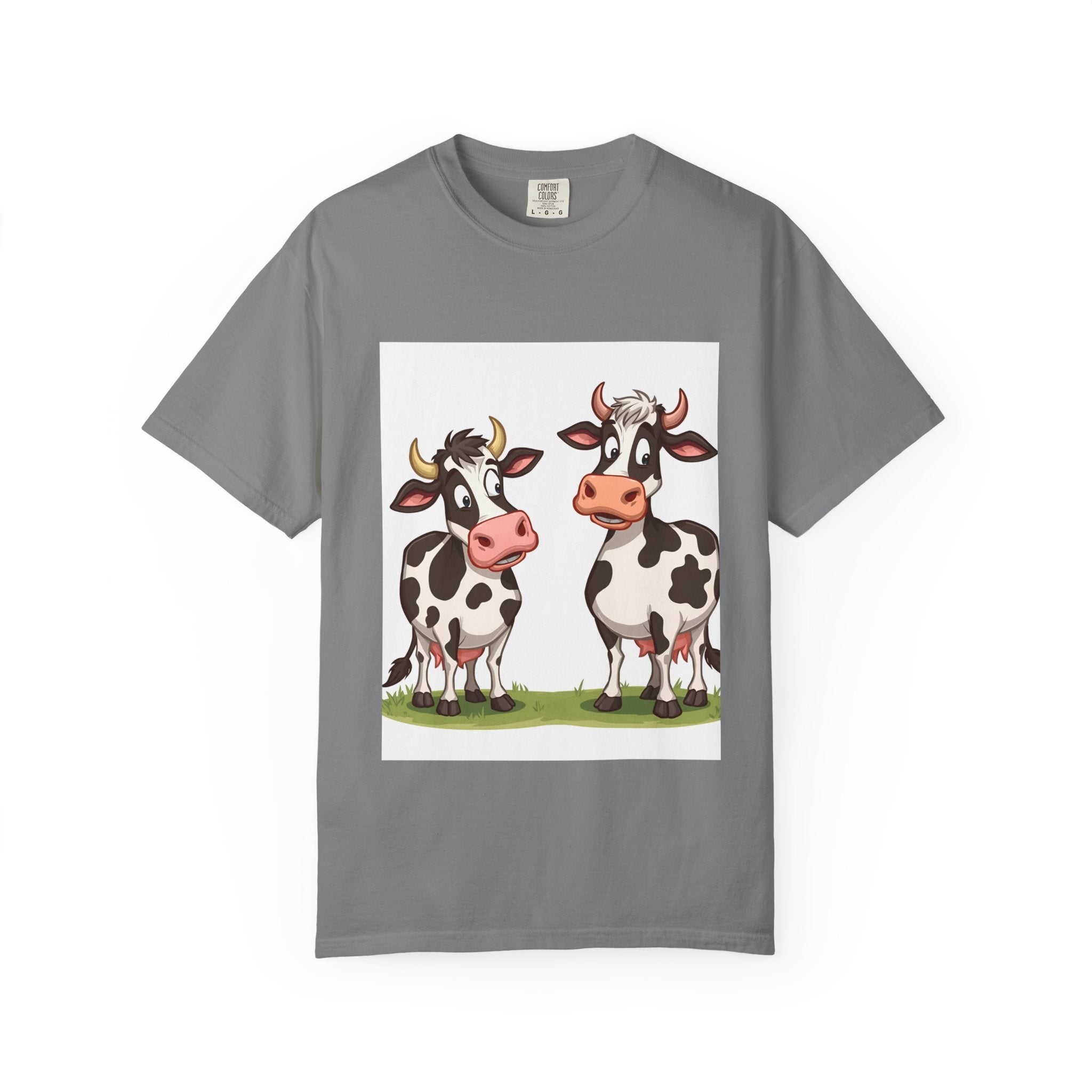 Cute Cows Unisex T-Shirt, Cute Cow Graphic Tee, Animal Lover Gift, Casual Wear, Birthday Present, Fun Farm Shirt