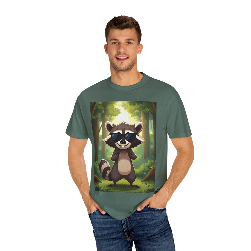 Whimsical Raccoon T-Shirt, Fun Nature Tee, Unisex Forest Shirt, Gift for Animal Lovers, Cute Wildlife Apparel