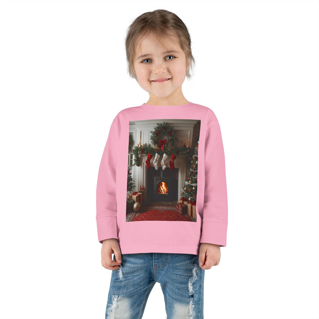 Cozy Christmas Toddler Long Sleeve Tee