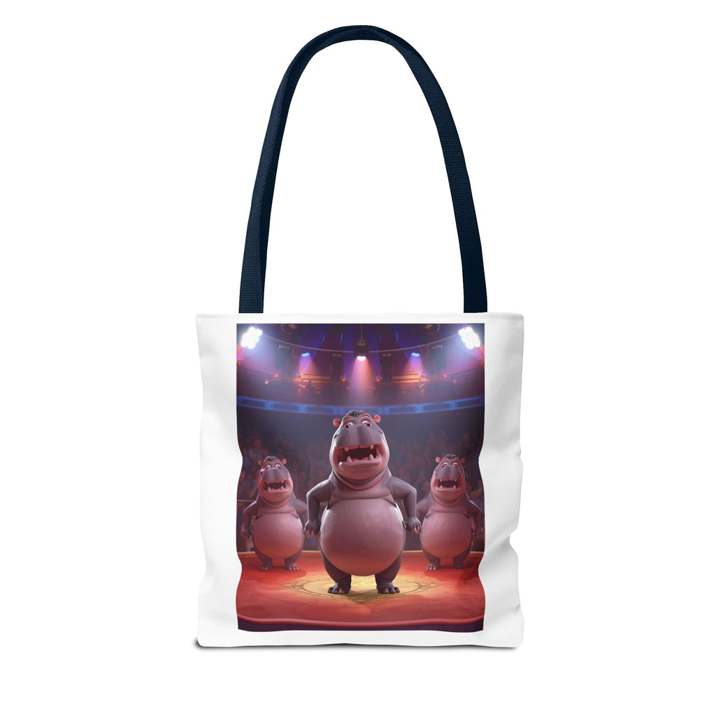 Hippo Funny Tote Bag (AOP)