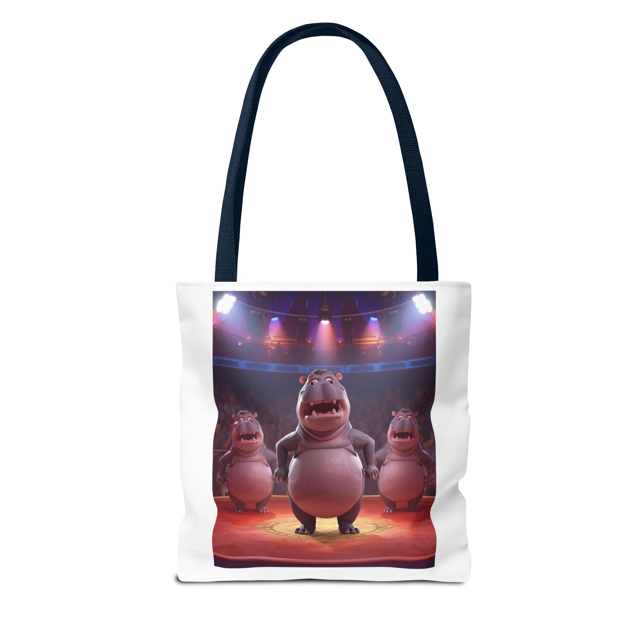Hippo Funny Tote Bag (AOP)