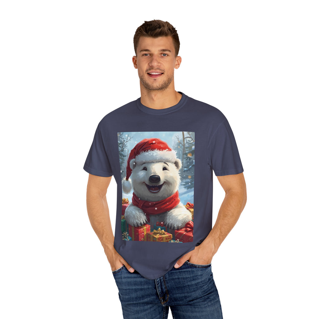 Christmas Polar Bear T-Shirt, Holiday Tee, Winter Apparel, Gift For Animal Lovers, Festive Casual Wear