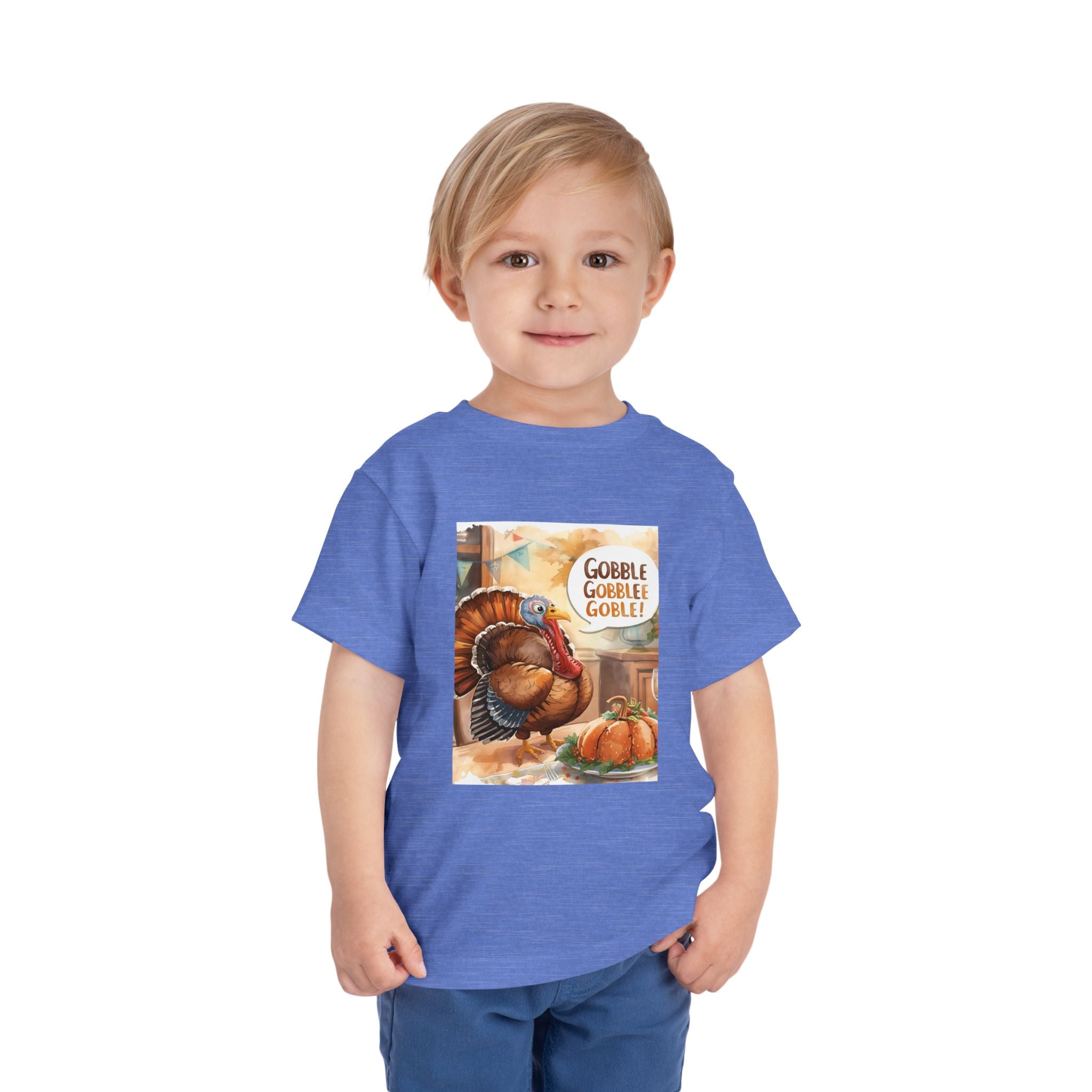 Thanksgiving Turkey Toddler Short Sleeve Tee