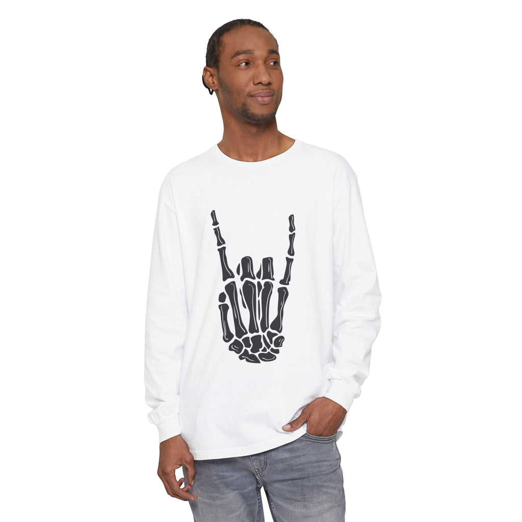 Rock On Unisex Garment-dyed Long Sleeve T-Shirt
