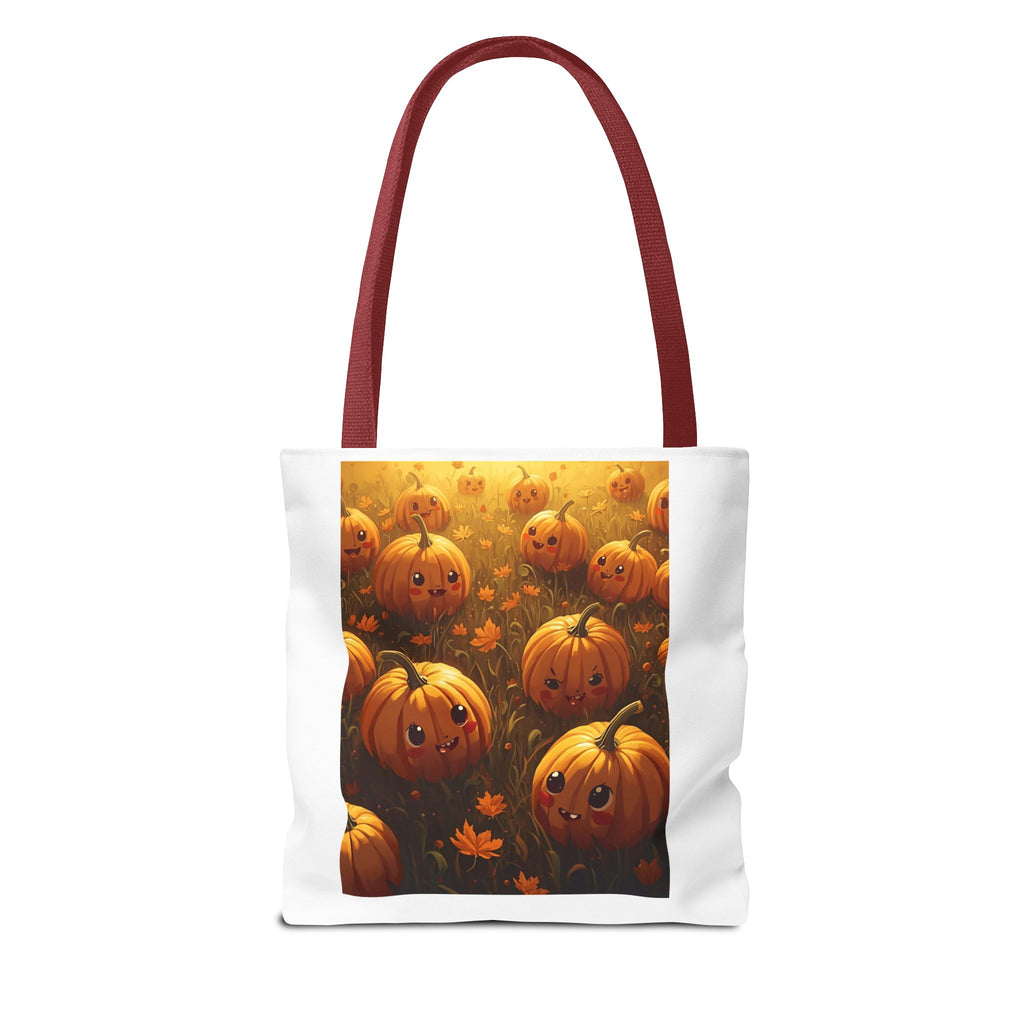 Happy Halloween Pumpkin Tote Bag, Halloween Shopping Bag, Fall Accessory, Eco-Friendly Tote, Cute Pumpkin Art Bag