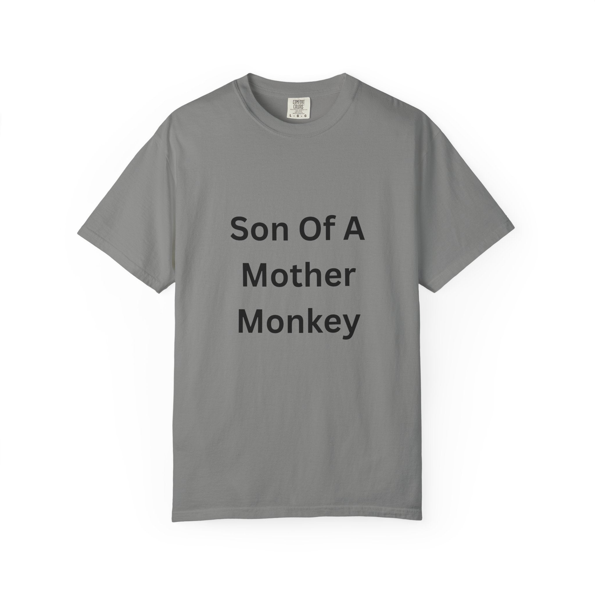 Unisex Humor T-shirt - "Son Of A Mother Monkey" - Funny Gift for Moms, Casual Wear, Birthday Gift, Eco-Friendly Tee, Unique Gift Idea
