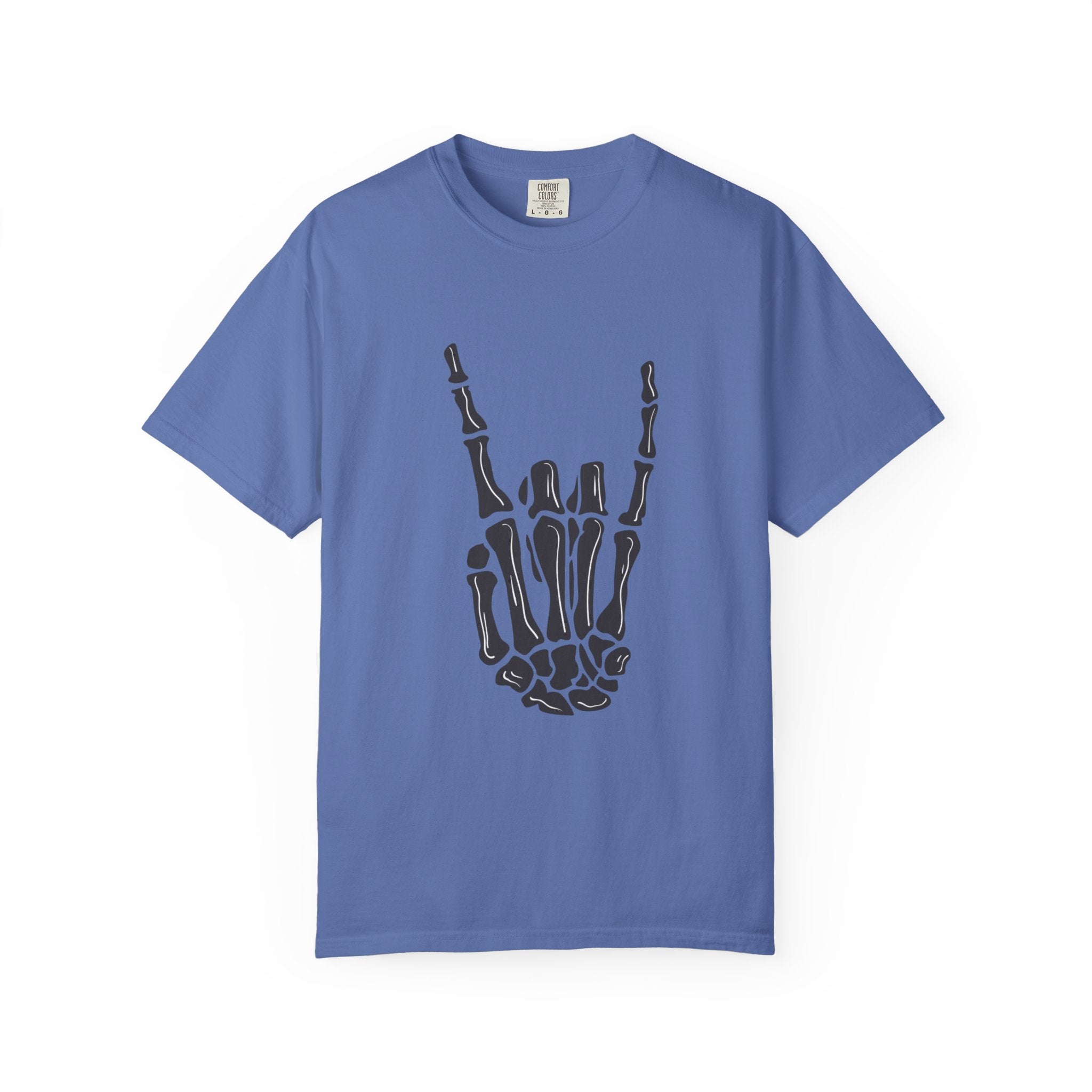 Skeleton Hand Rock On T-Shirt, Music Lover Apparel, Unisex Graphic Tee, Festival Outfit, Halloween Costume, Soft Cotton Shirt