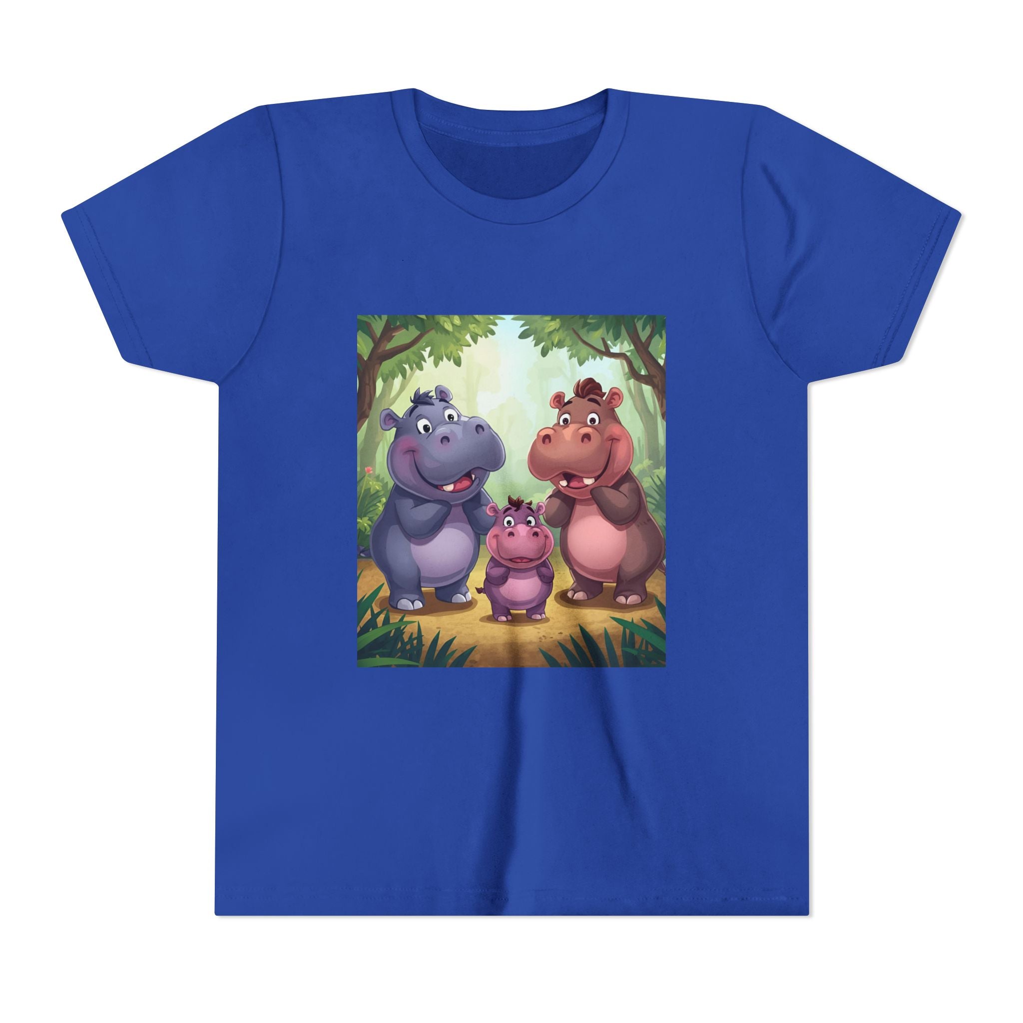 Hippo Cute Youth Short Sleeve Tee