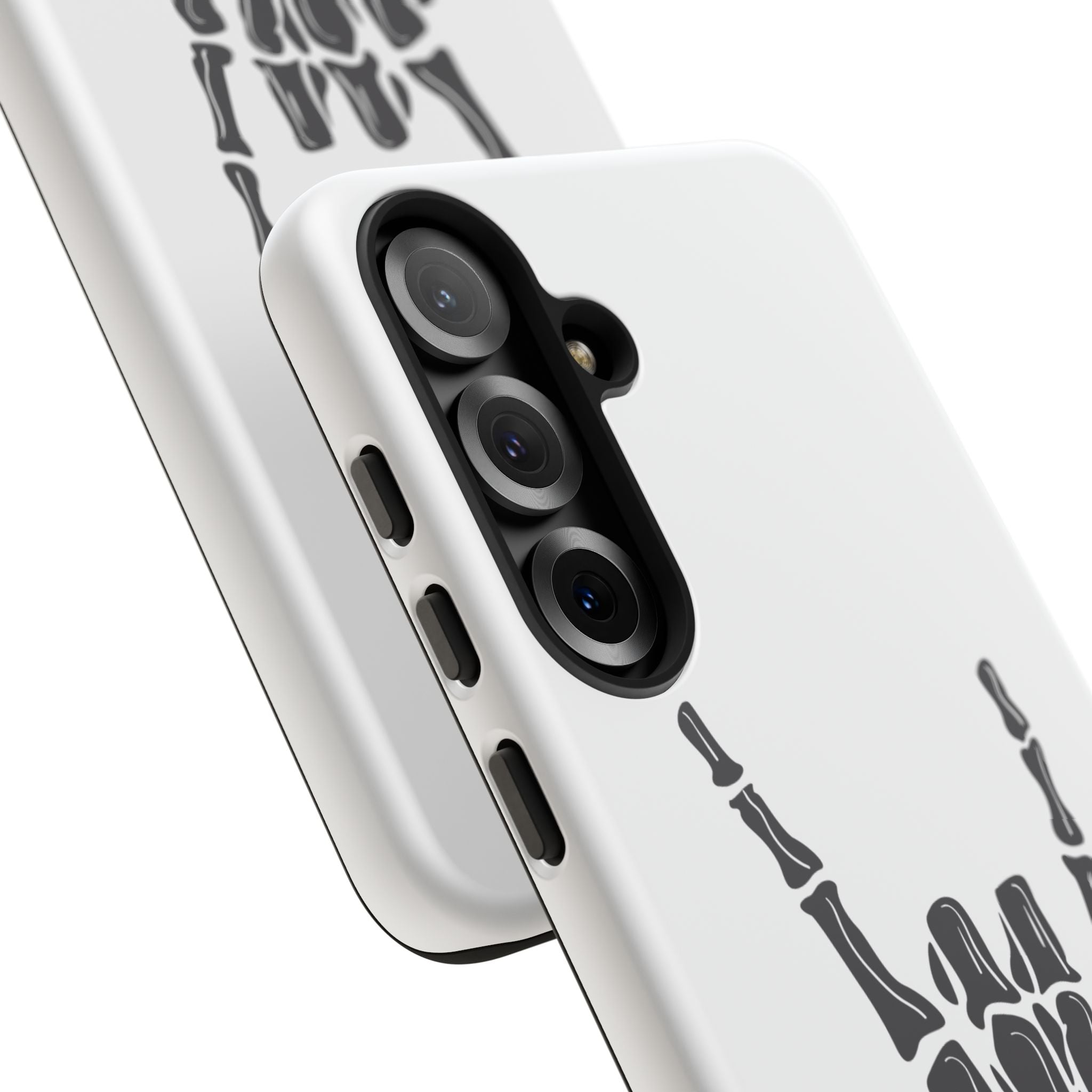 Rock On Skeleton Phone Case, Edgy Phone Cover, Tough Cases for Music Lovers, Halloween Accessories, Gifts for Him