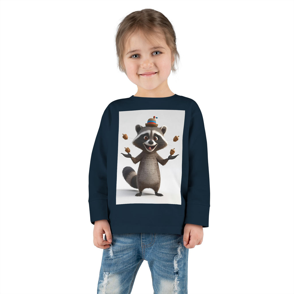 Raccoon Toddler Long Sleeve Tee
