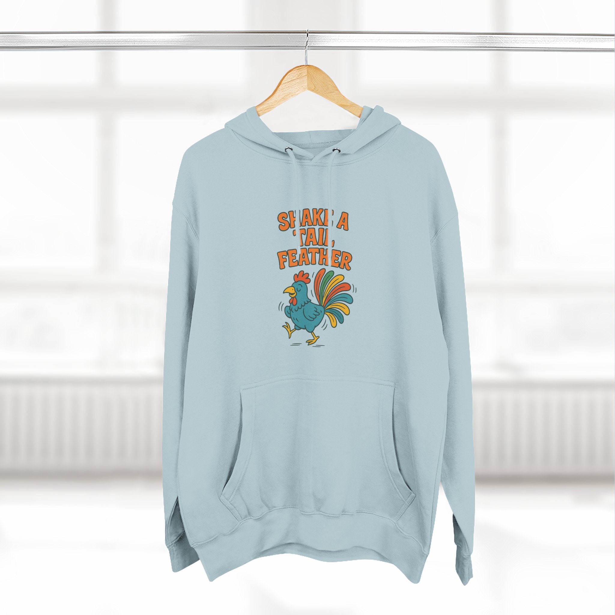 Shake A Tail Feather Three-Panel Fleece Hoodie