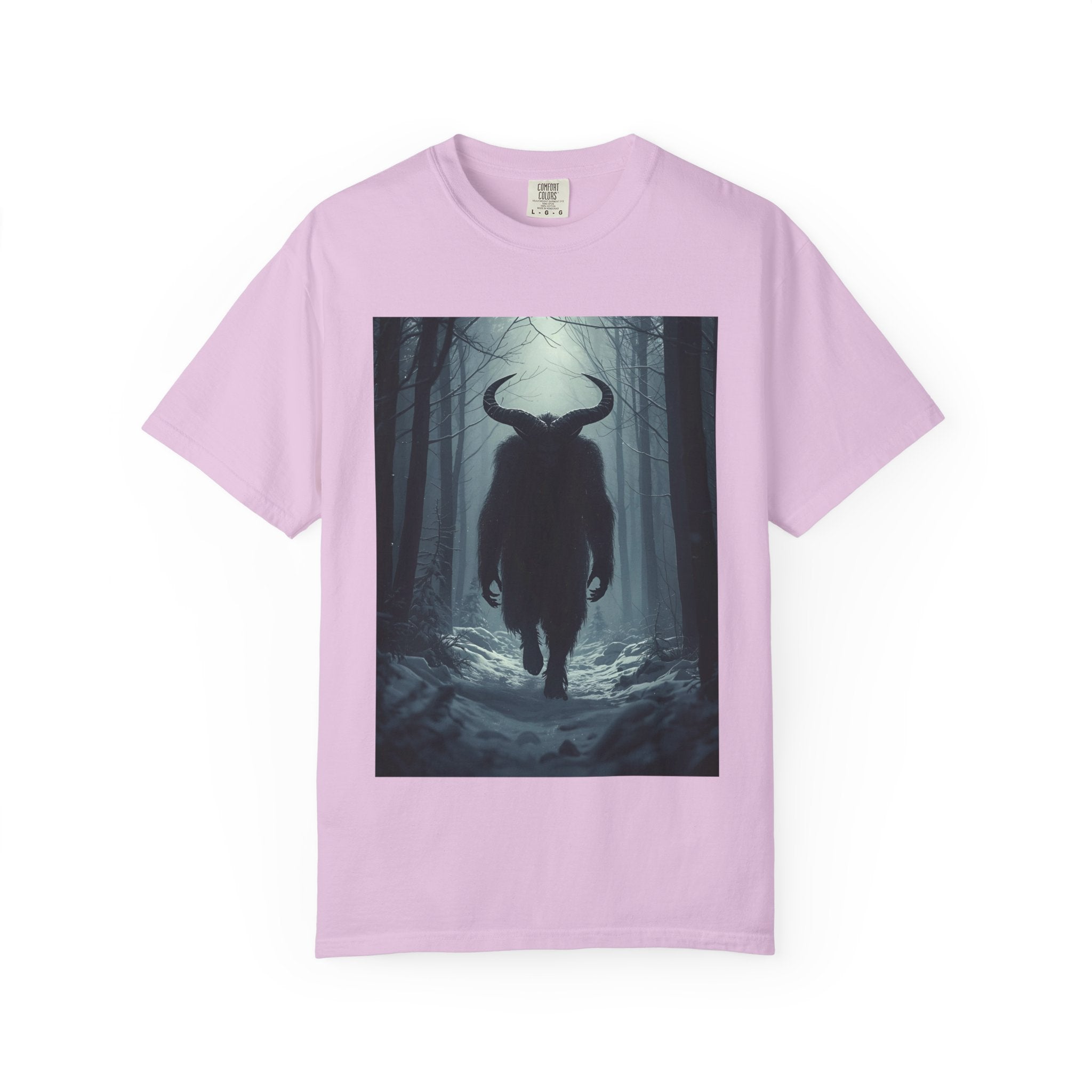 Spooky Mysterious Forest Creature Unisex Garment-Dyed T-Shirt | Unisex Tee, Graphic T-Shirt, Vintage Style, Nature Lover Gift, Unique Artwear