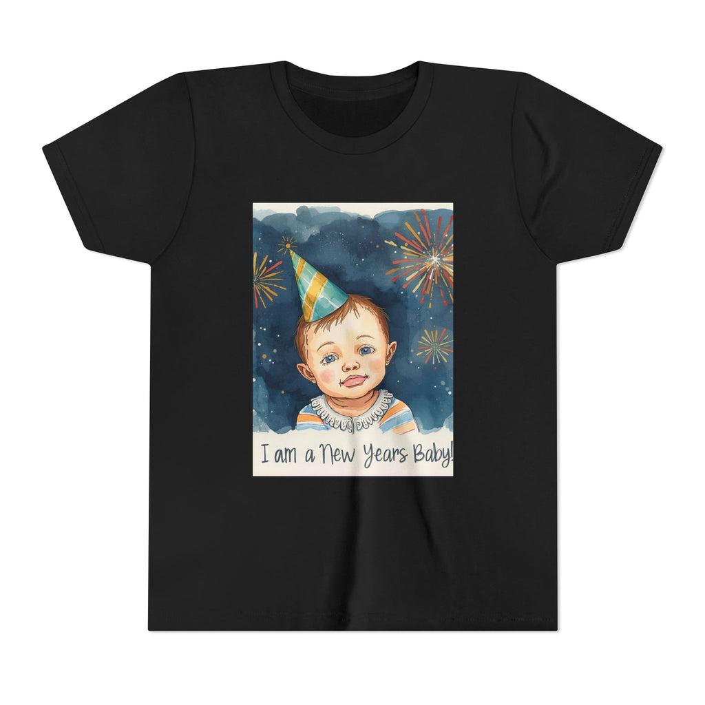 I Am A New Years Baby Youth Short Sleeve Tee