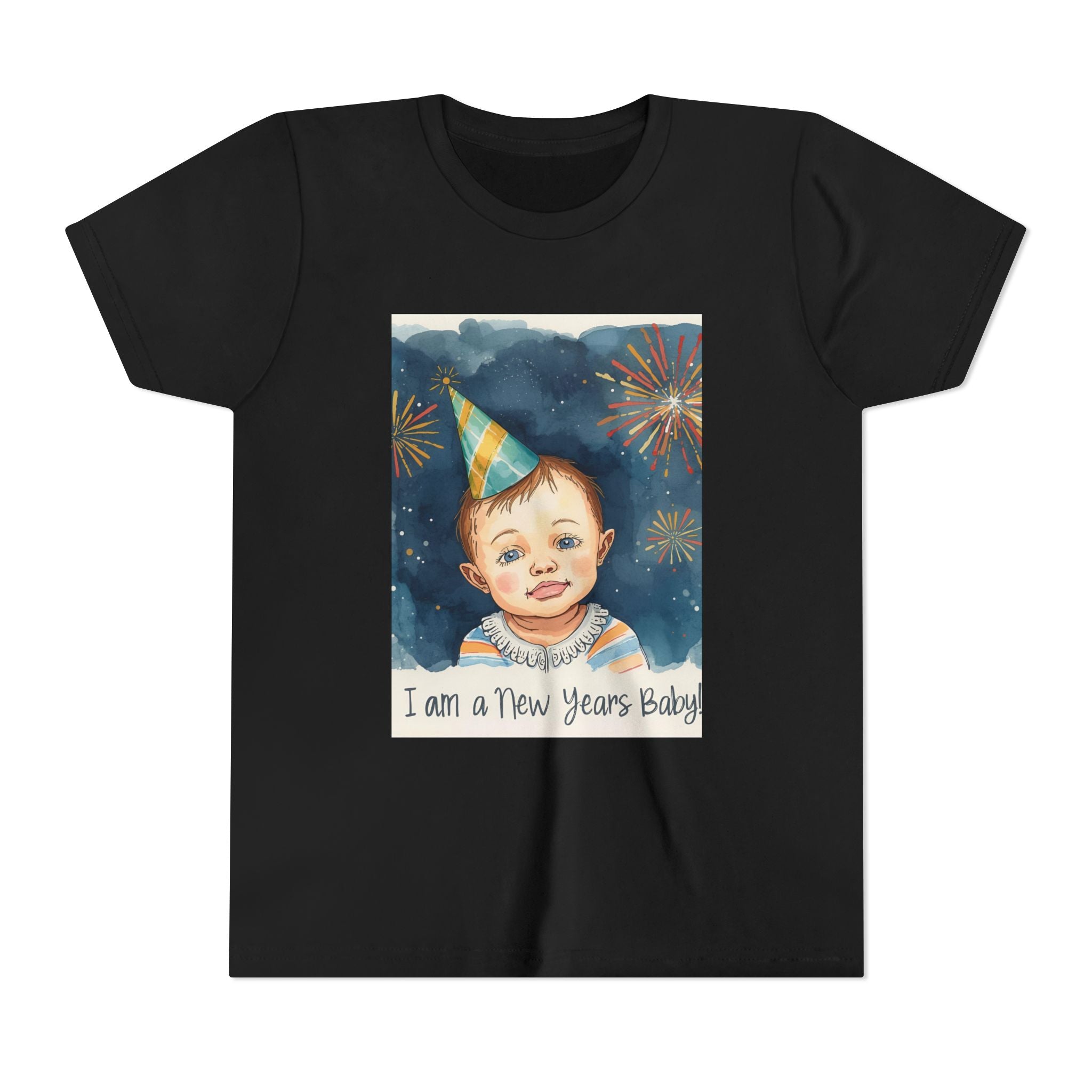 I Am A New Years Baby Youth Short Sleeve Tee