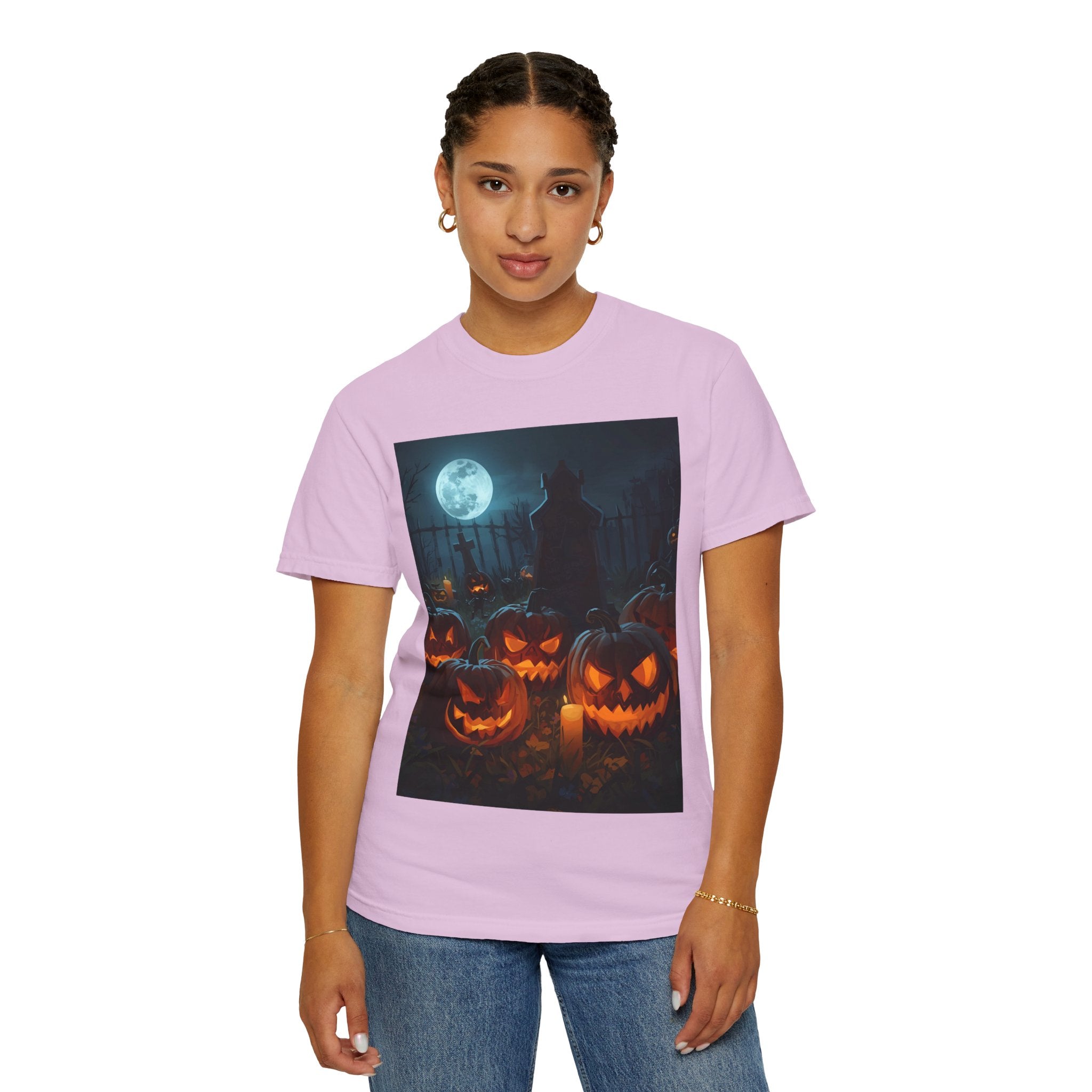 Halloween Pumpkin Unisex T-Shirt, Spooky Shirt, Fall Apparel, Halloween Costume, Casual Wear, Party Shirt