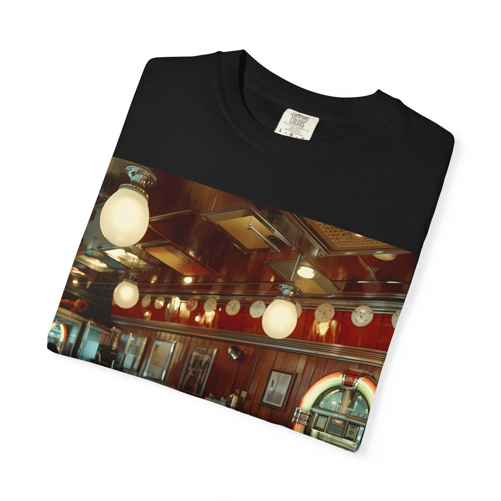 Cozy Vintage Café Vibe Unisex T-shirt, Casual Tee, Retro Style, Gift for Coffee Lovers, Summer Fashion, Everyday Wear