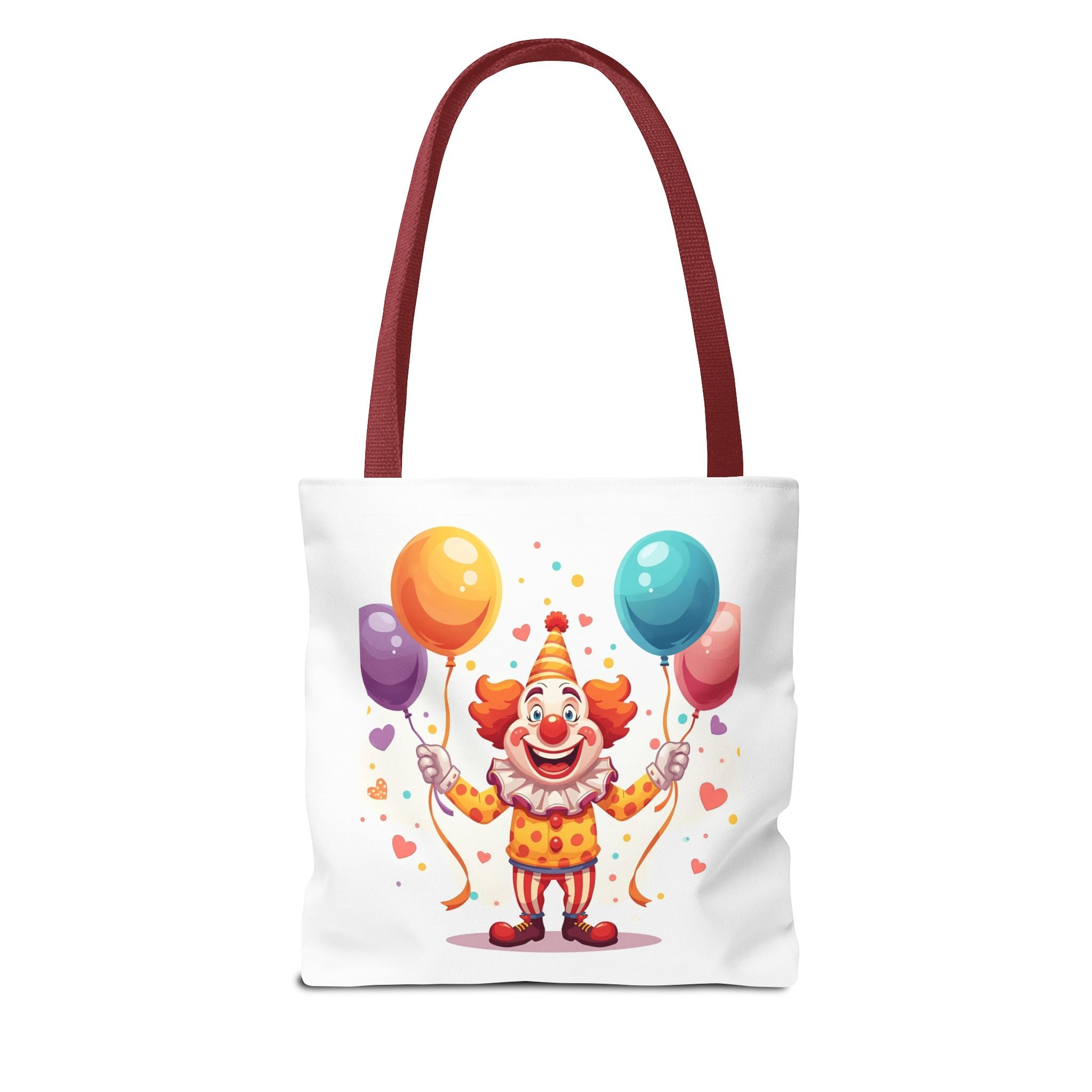 Colorful Clown Tote Bag - Fun and Whimsical Shopping Bag, Ideal for Birthdays, Parties, Festivals, Kids & Adults, Gift