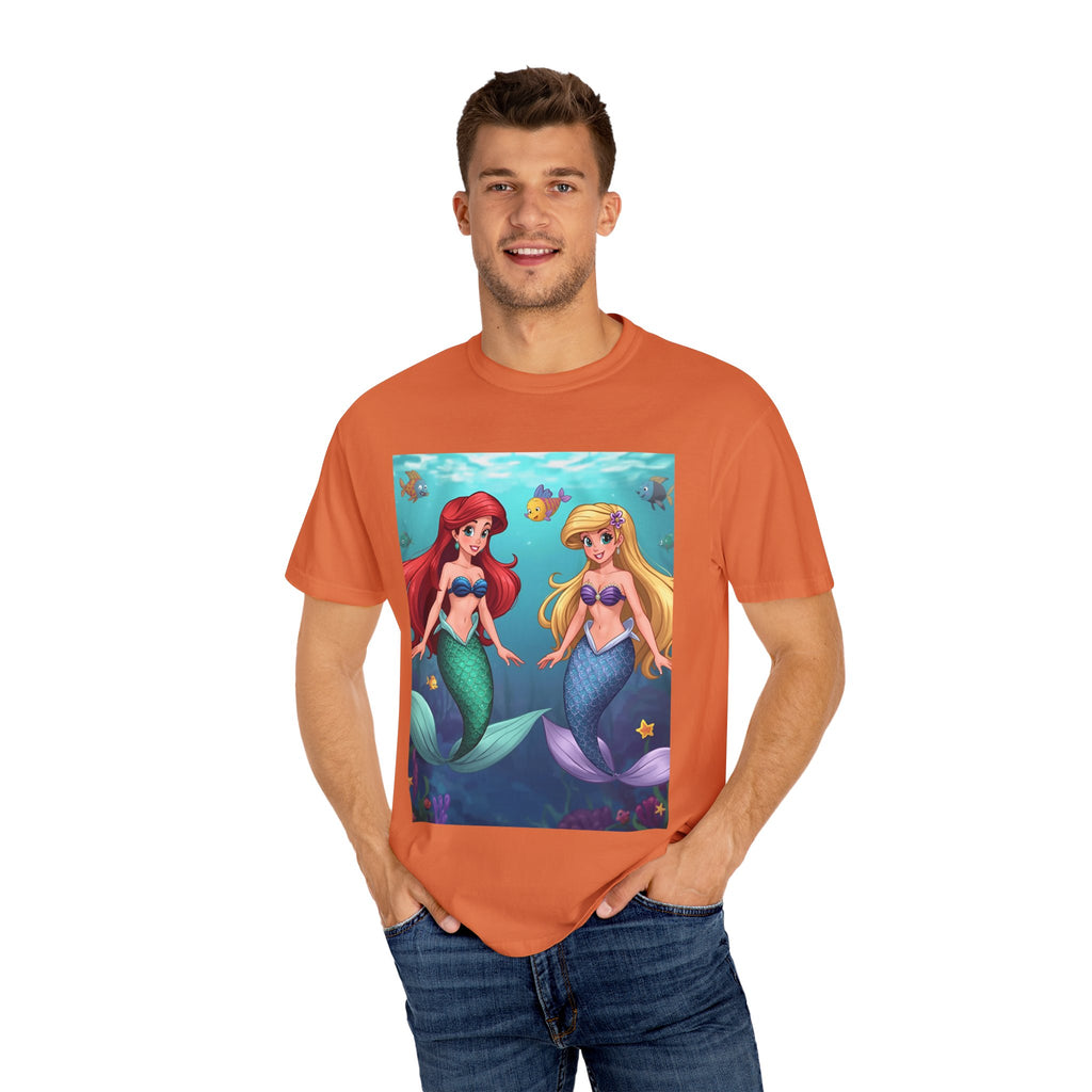 Mermaid Friends T-Shirt, Colorful Underwater Theme Tee, Gift for Sea Lovers, Perfect for Summer, Birthday Present, Beachwear
