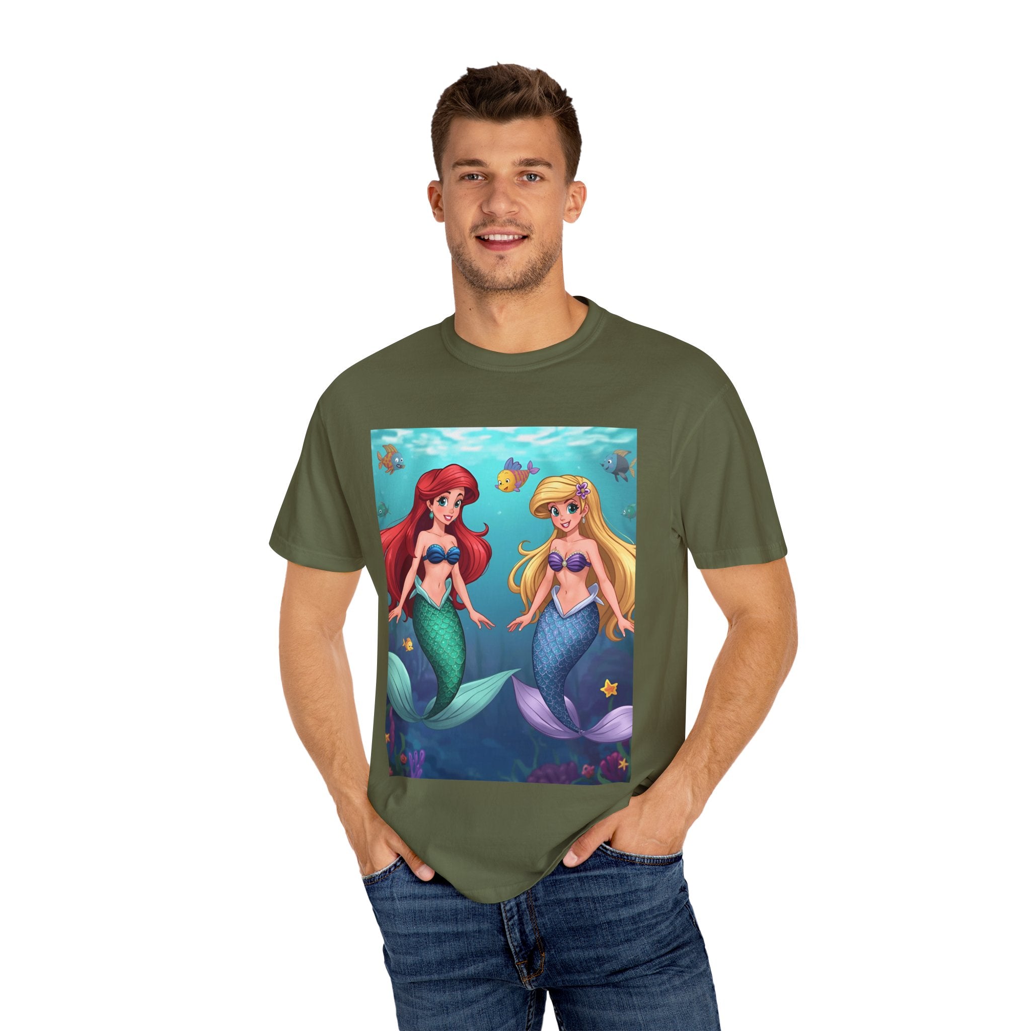 Mermaid Friends T-Shirt, Colorful Underwater Theme Tee, Gift for Sea Lovers, Perfect for Summer, Birthday Present, Beachwear