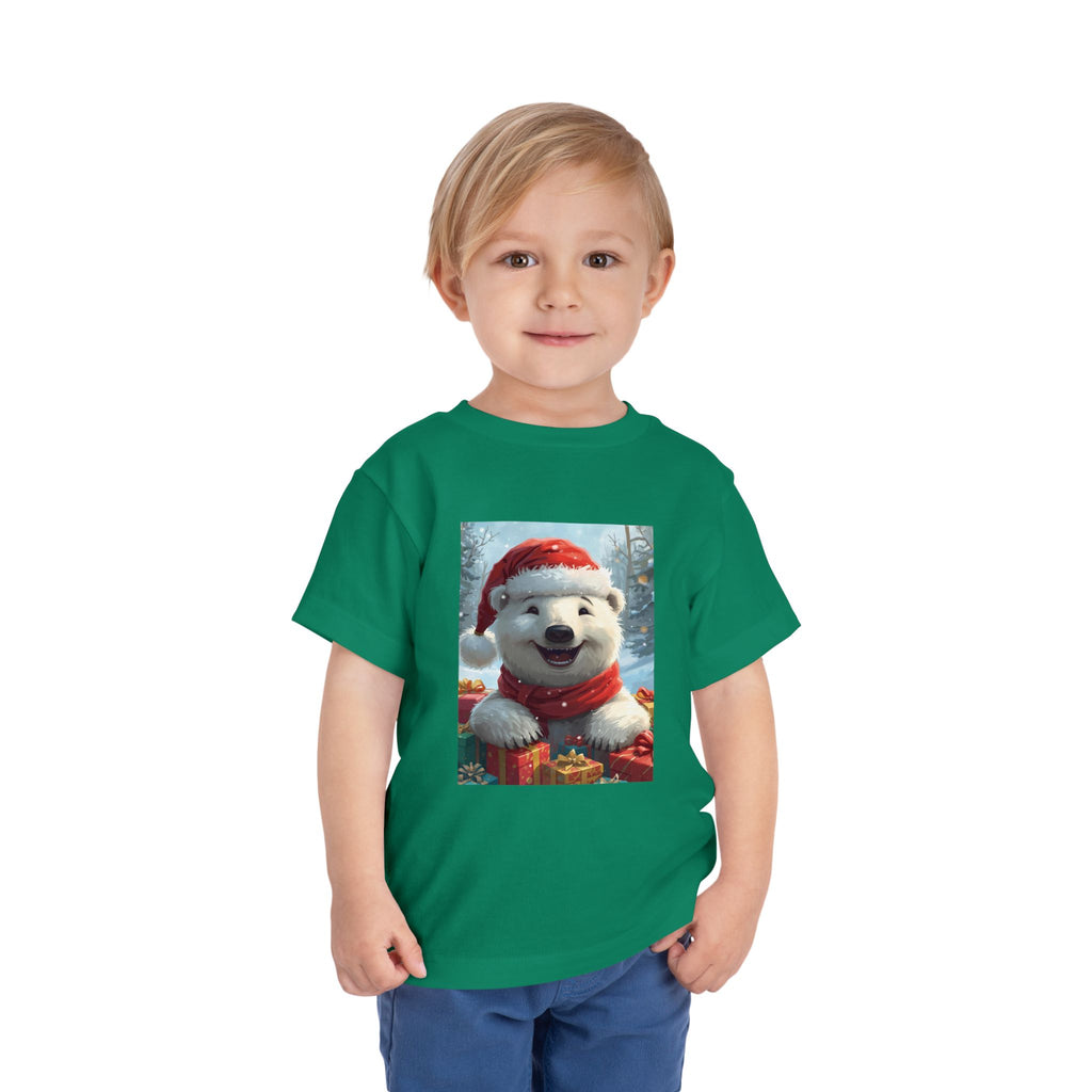 Christmas Bear Toddler Short Sleeve Tee