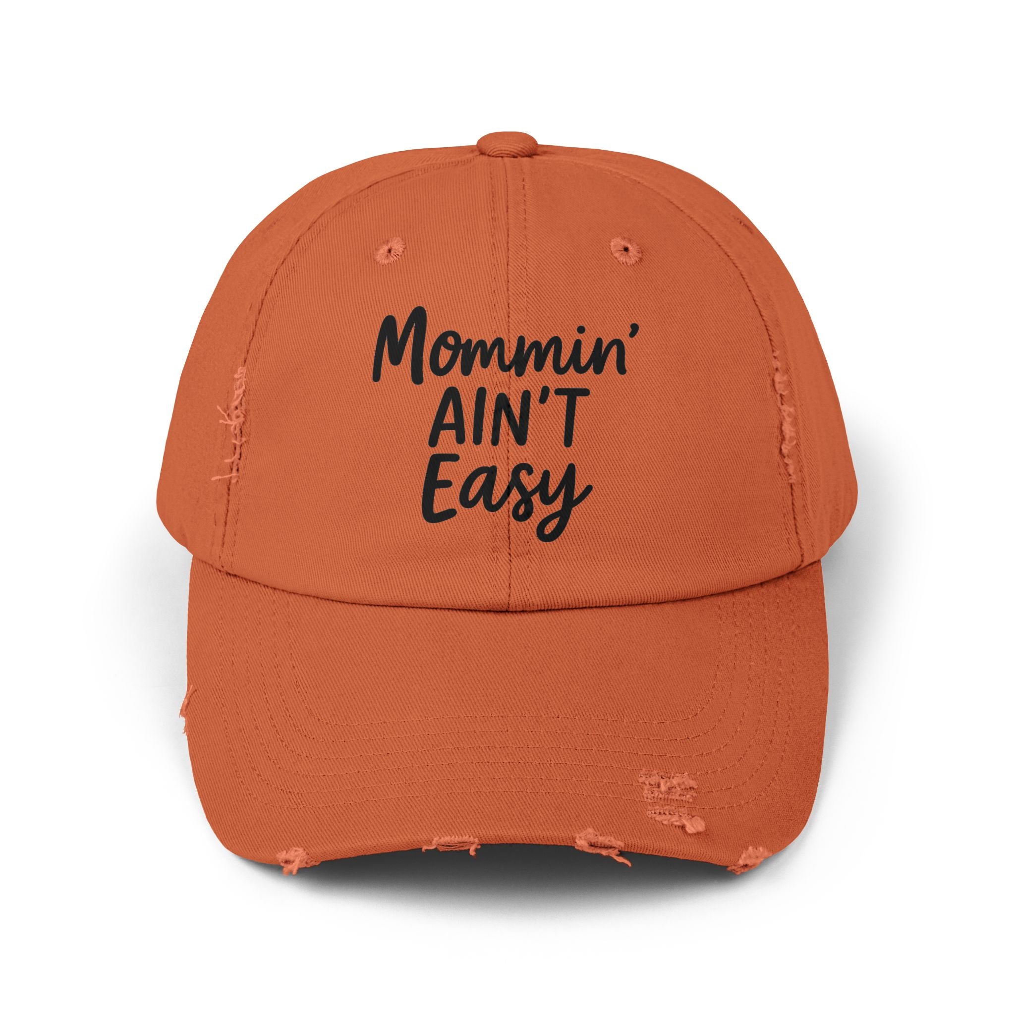 Mama Mode Mommin' Ain't Easy Distressed Dad Hat — Funny Mom Baseball Cap