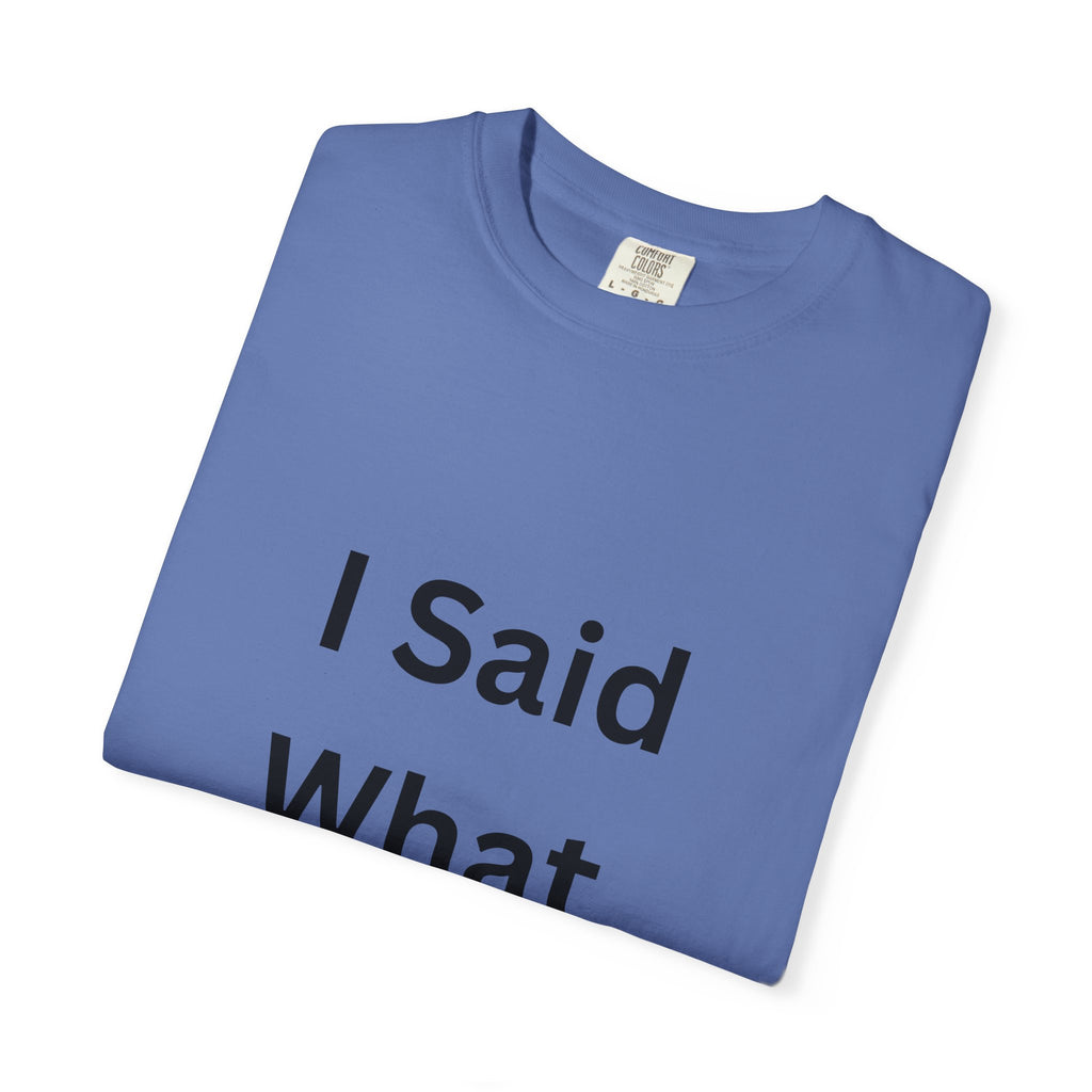 I Said What I Said Unisex Garment-Dyed T-shirt