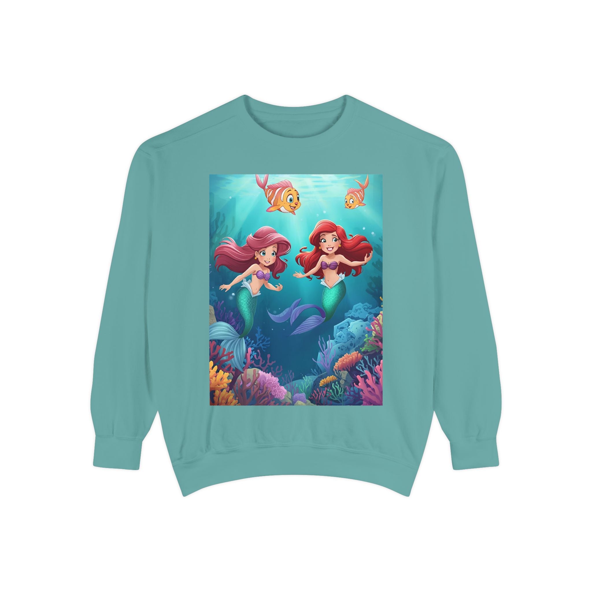 Mermaid Unisex Garment-Dyed Sweatshirt