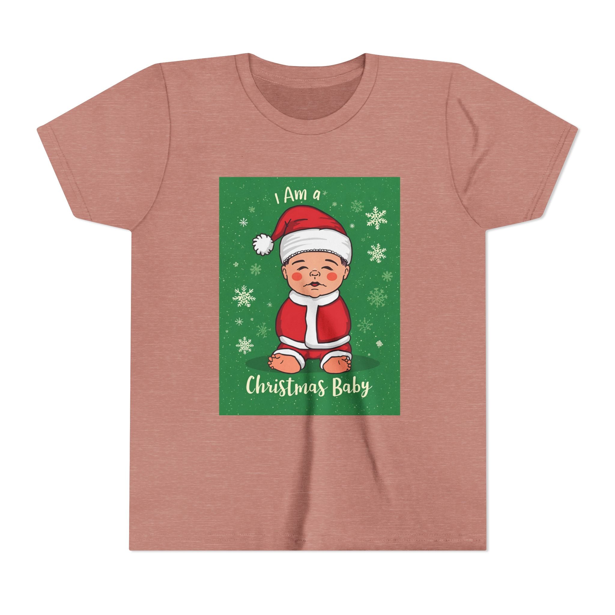 I Am A Christmas Baby Youth Short Sleeve Tee
