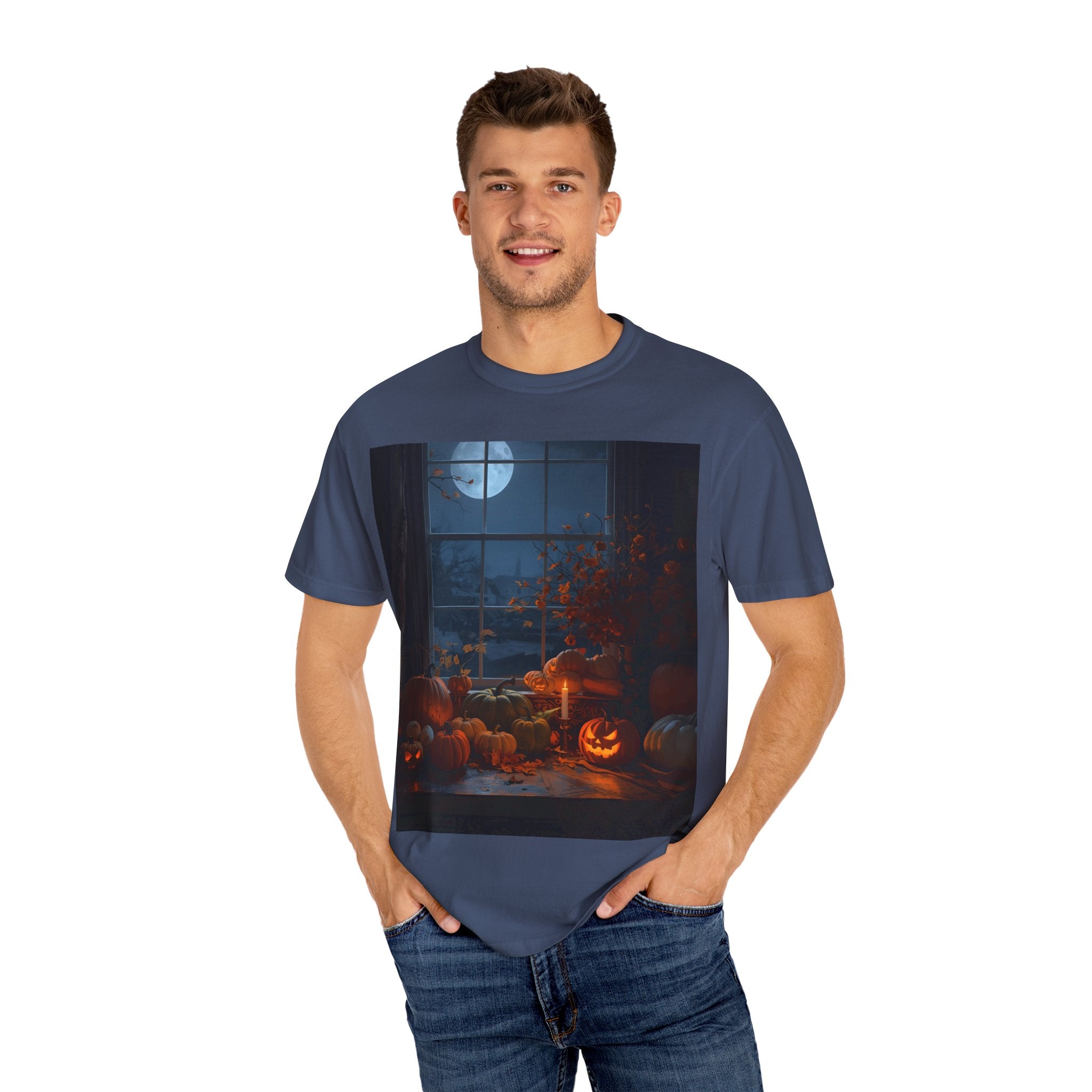 Cozy Halloween Tee, Fall Graphic Shirt, Pumpkin Patch T-Shirt, Spooky Season Apparel, Unisex Autumn Top
