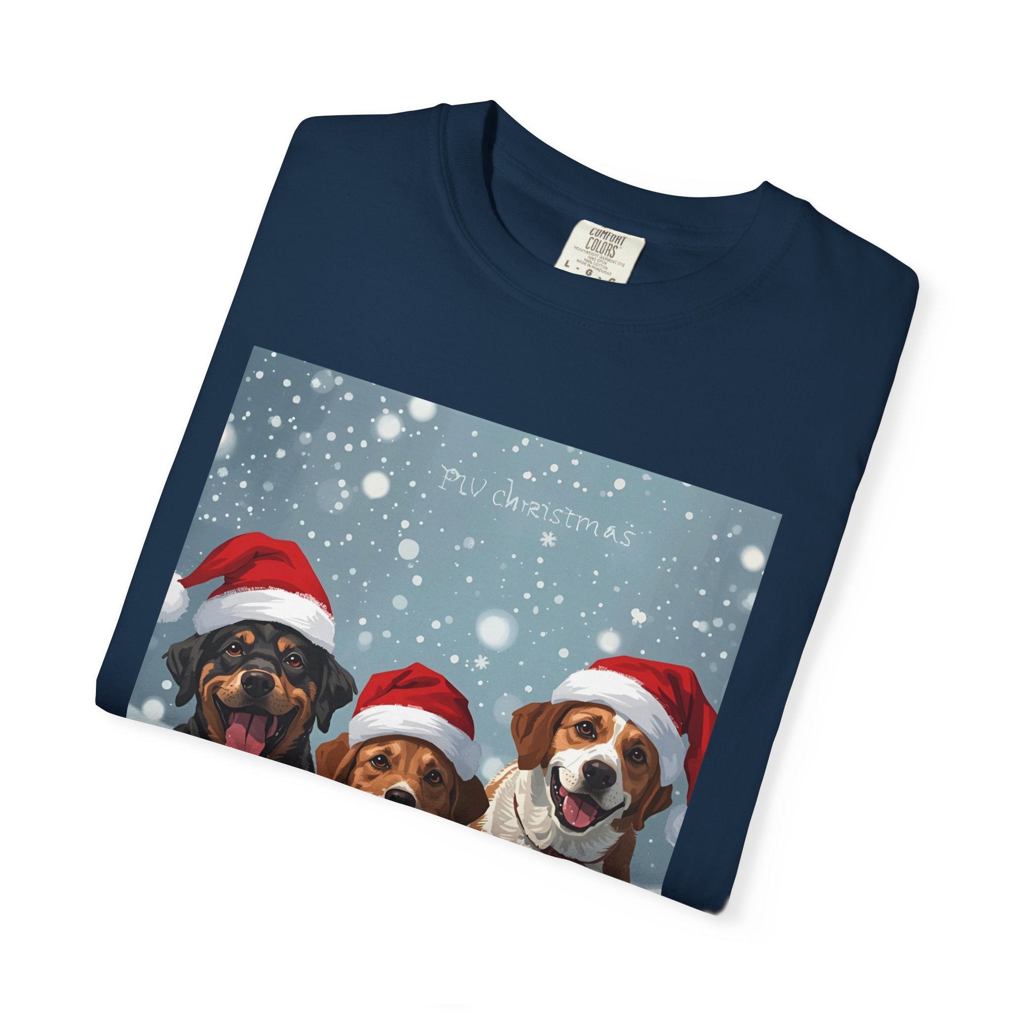 Christmas Dogs T-shirt, Holiday Pet Shirt, Gifts for Dog Lovers, Unisex Christmas Tee, Festive Dog Owner Apparel