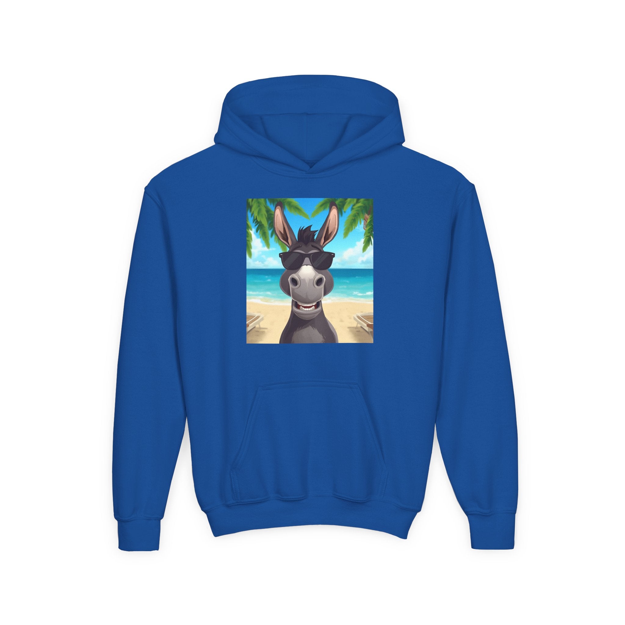 Donkey Beach Vibes Youth Heavy Blend Hooded Sweatshirt