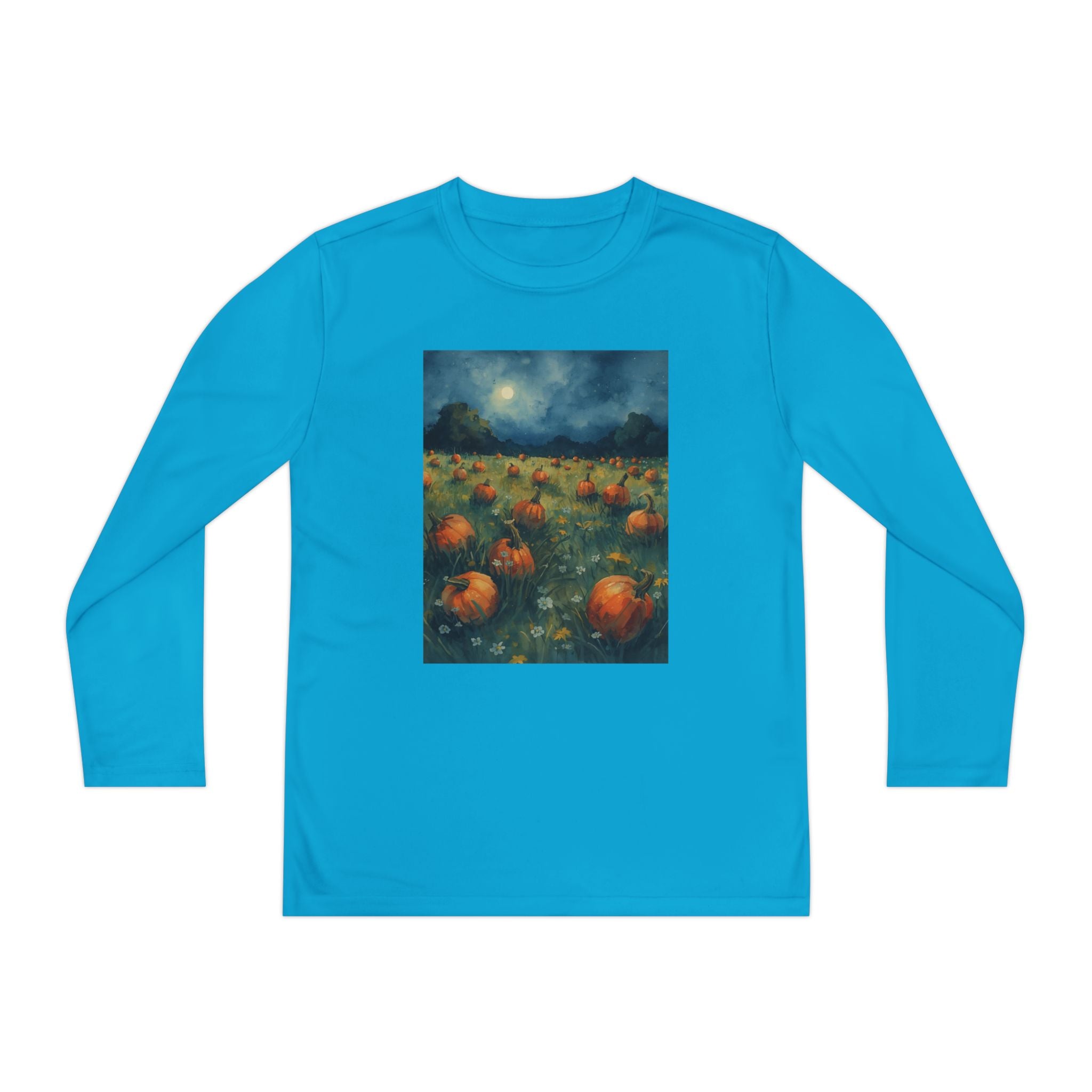 Youth Pumpkin Patch Long Sleeve Tee, Fall Fashion, Kids Apparel, Halloween Outfit, Pumpkin Lovers Gift, Cozy Autumn Shirt