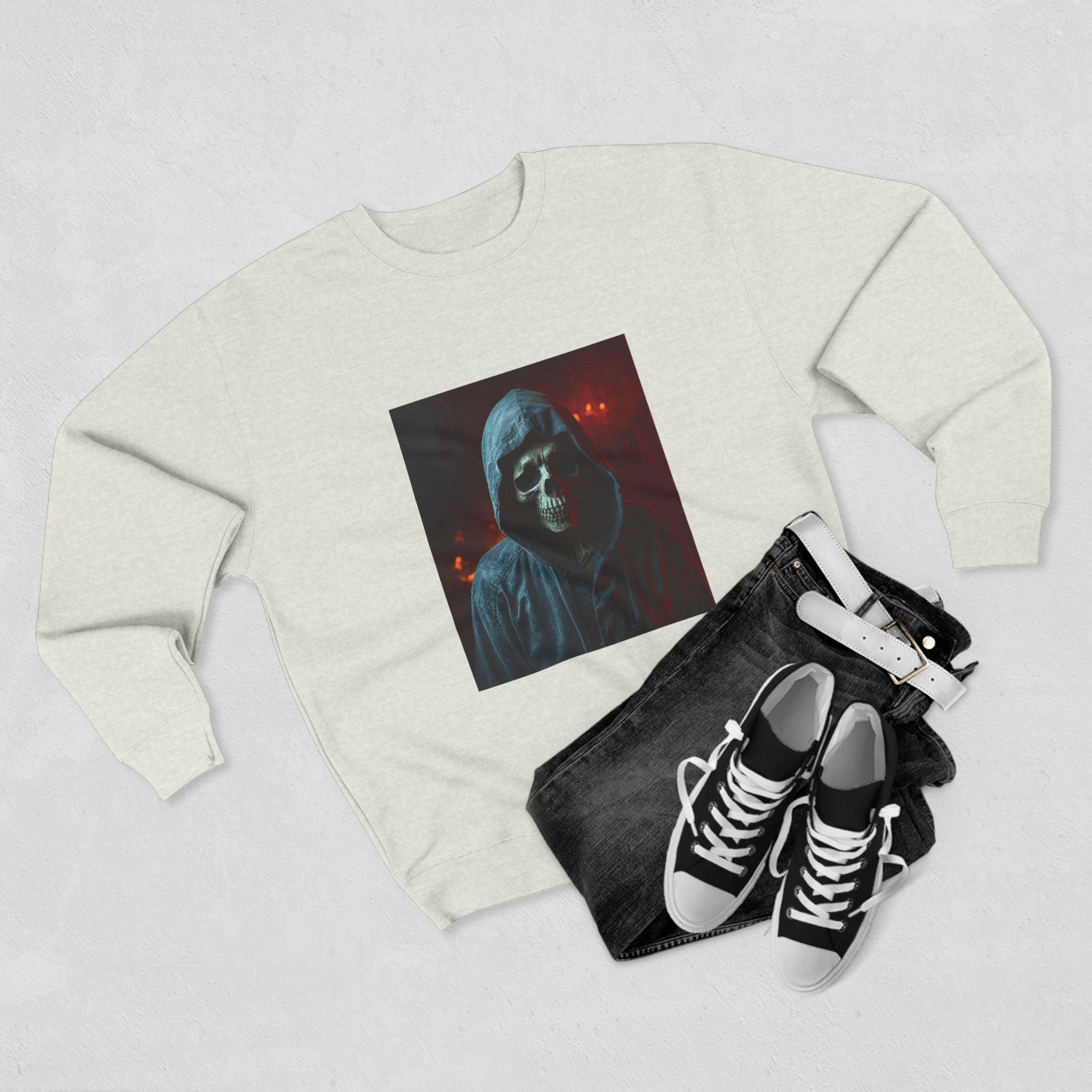 Gothic Skull Unisex Crewneck Sweatshirt