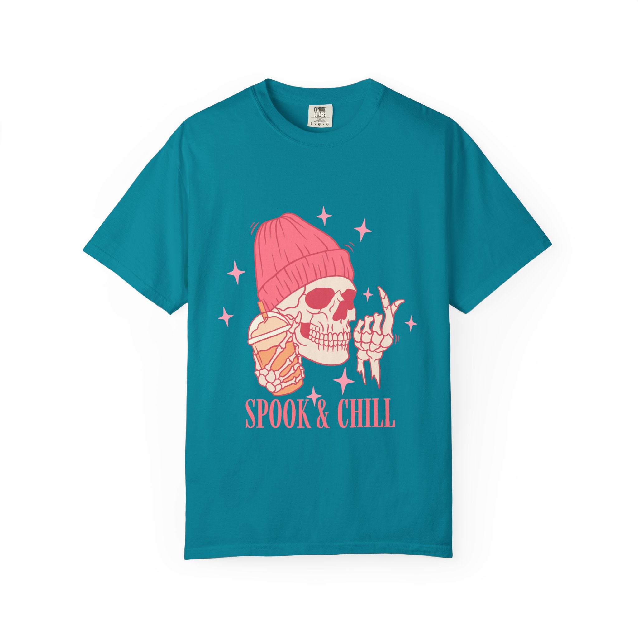 Spook & Chill T-Shirt, Fun Graphic Tee for Halloween, Unisex Casual Wear, Gifts for Ghost Lovers, Trendy Fall Apparel