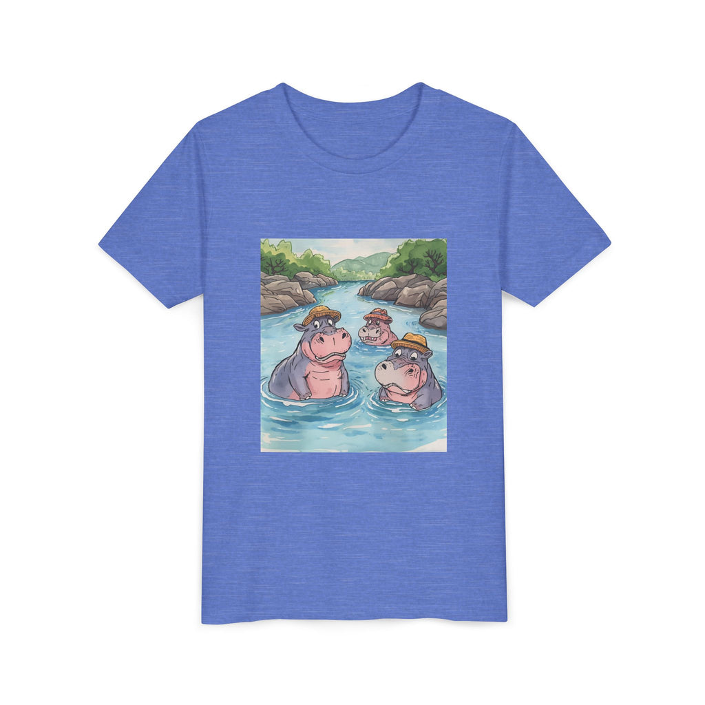 Hippo Cute Youth Short Sleeve Tee