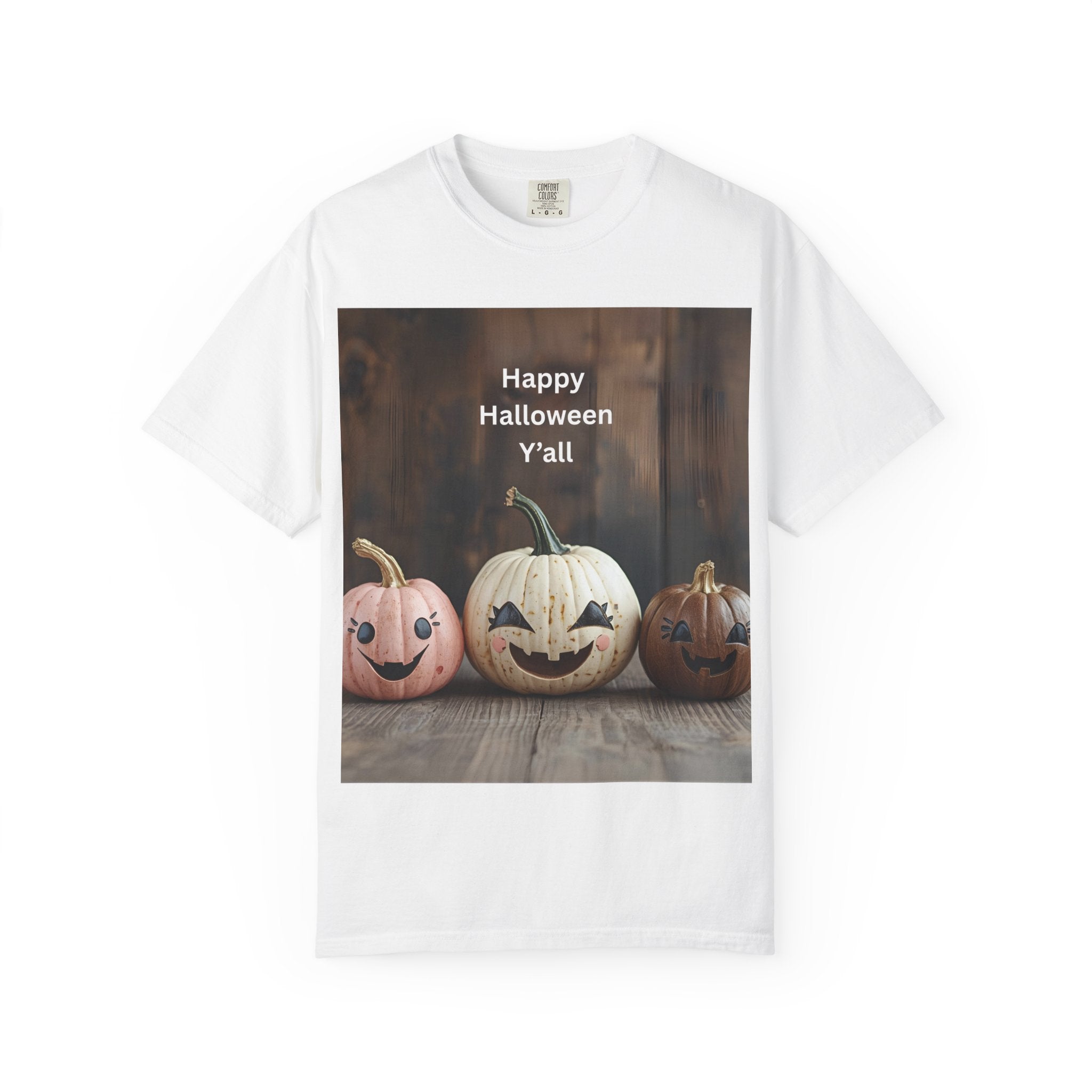 Happy Halloween Y'all T-shirt, Fall Pumpkin Tee, Unisex Halloween Apparel, Cute Halloween Gift, Autumn Wardrobe Essential