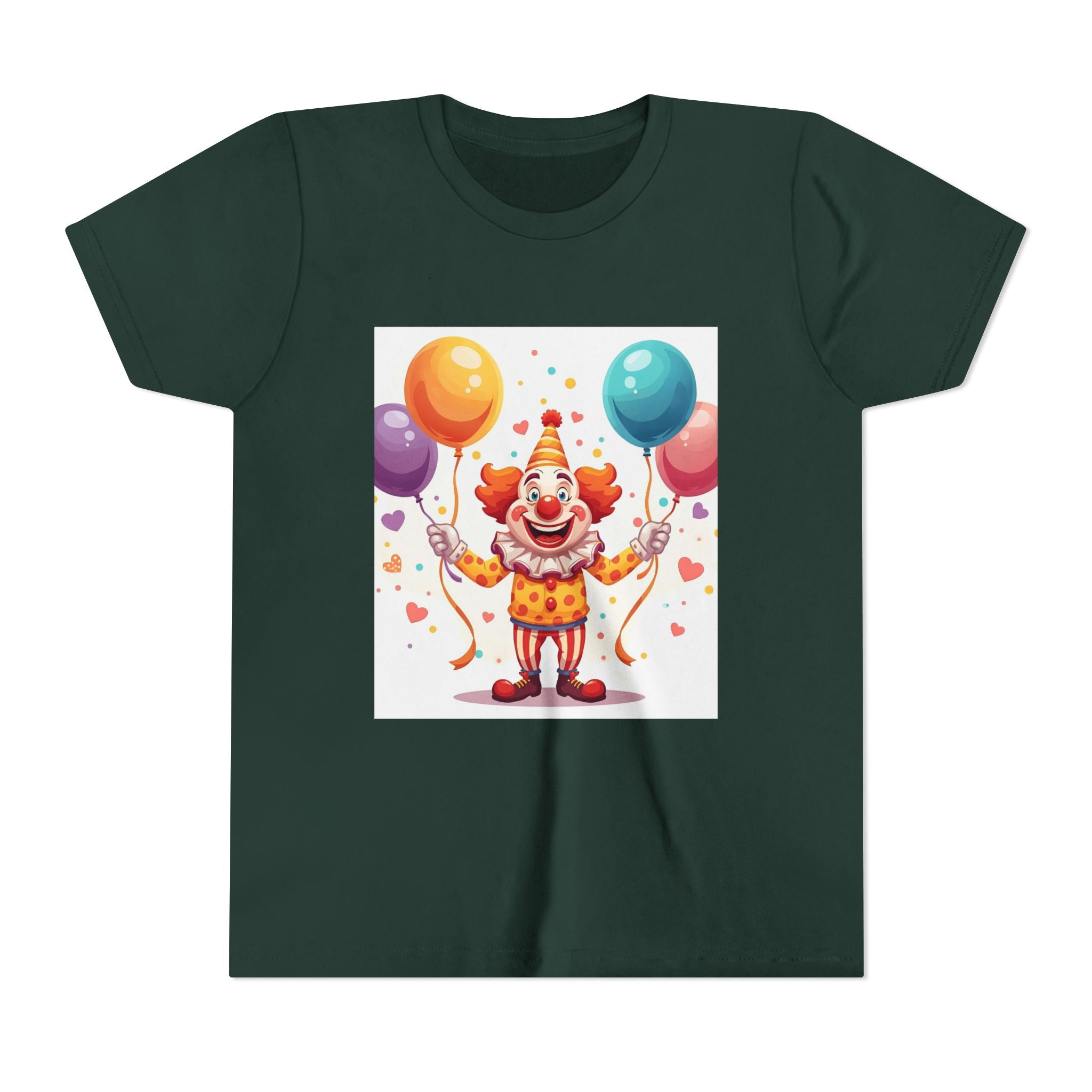 Funny Clown Youth Short Sleeve Tee