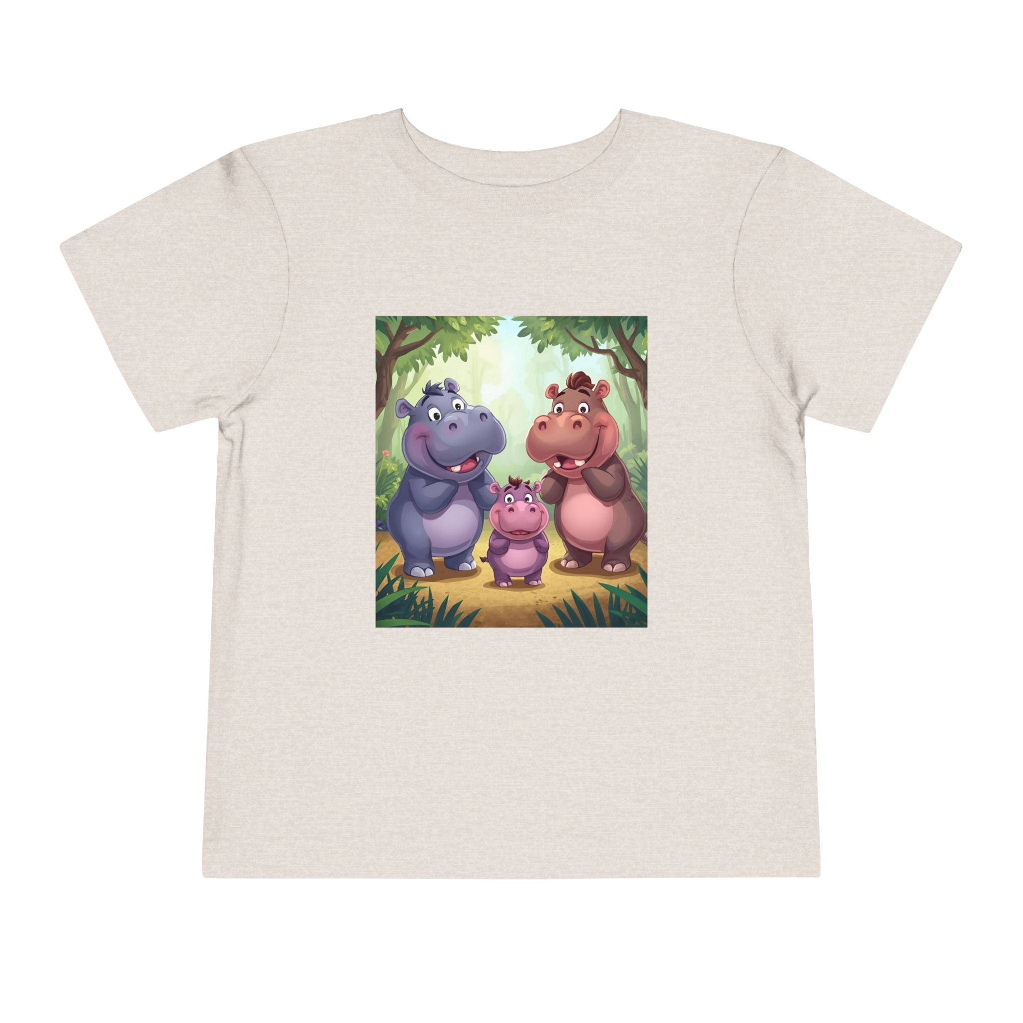 Hippo Cute Toddler Short Sleeve Tee