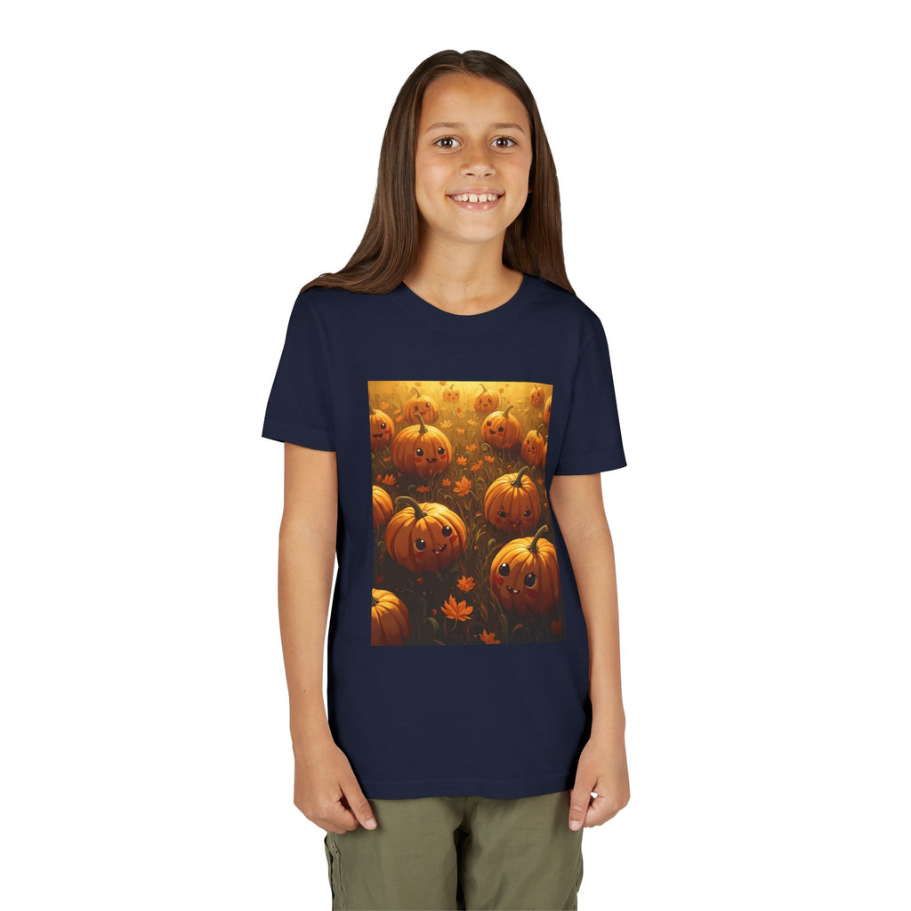 Pumpkin Halloween Youth Tee, Fall Shirt, Halloween Gift, Kids Halloween Apparel, Harvest Celebration T-shirt