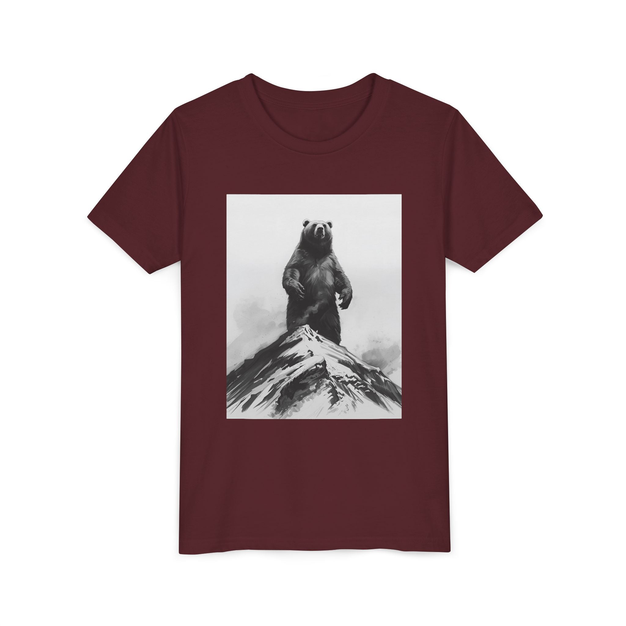 Bear Mountain Snow Youth Short Sleeve Tee