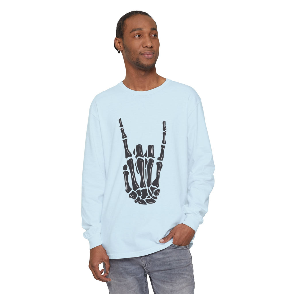 Rock On Unisex Garment-dyed Long Sleeve T-Shirt