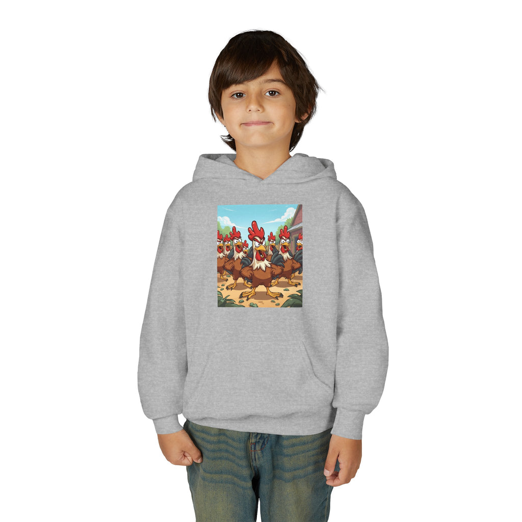 Chicken Funny Youth Heavy Blend Hooded Sweatshirt