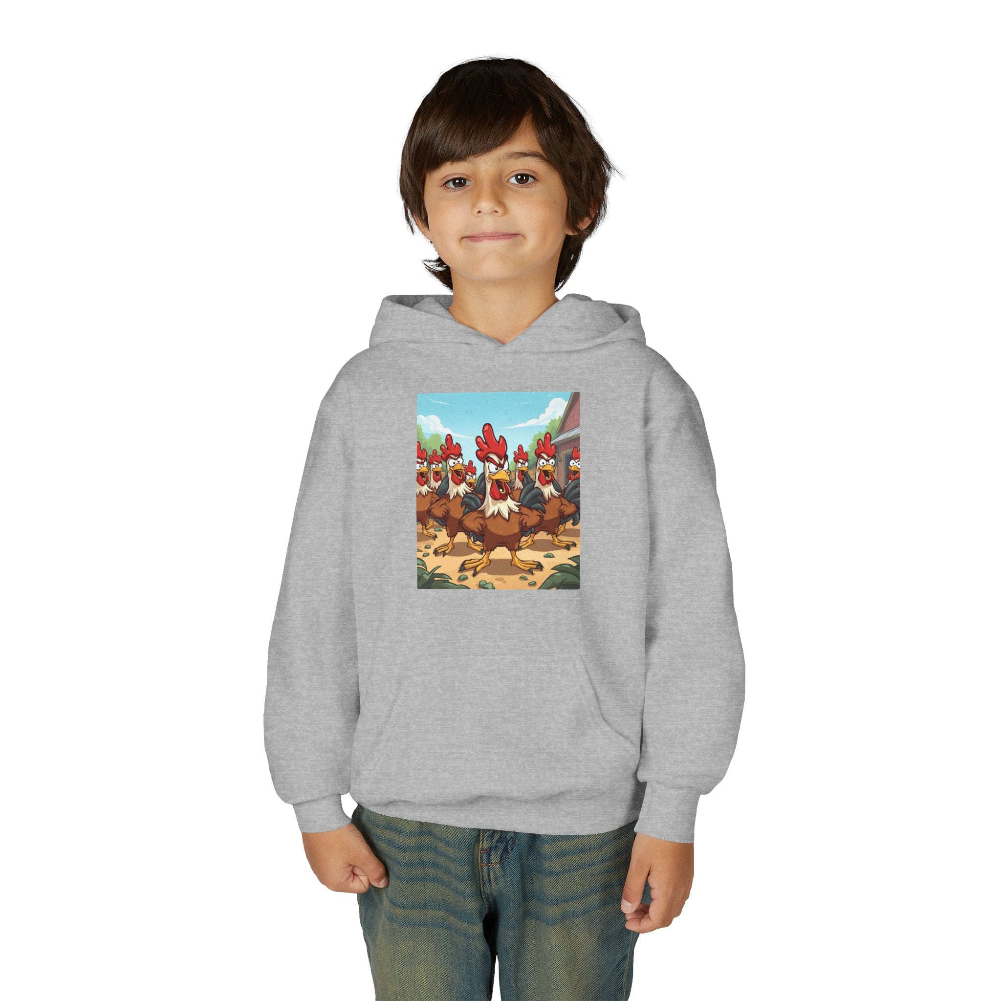 Chicken Funny Youth Heavy Blend Hooded Sweatshirt