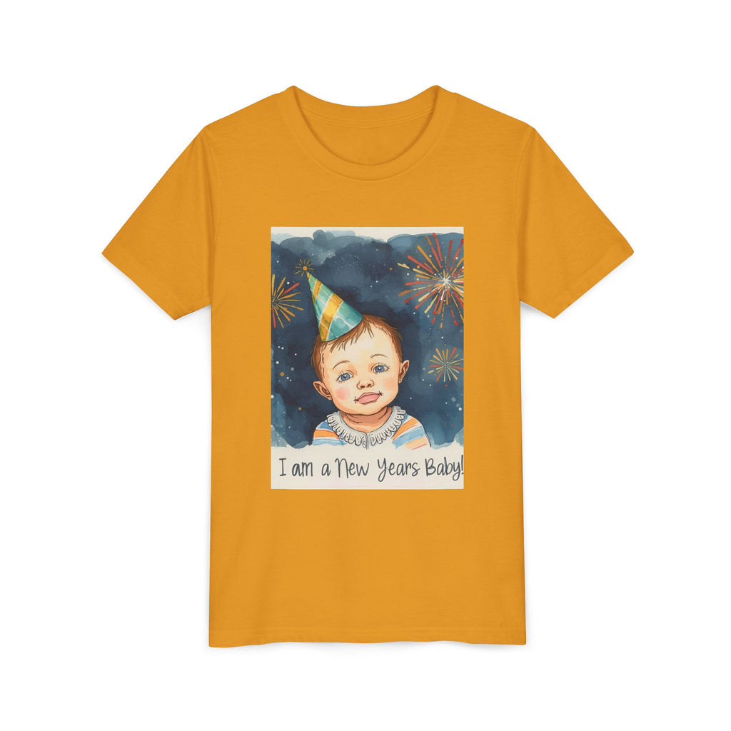 I Am A New Years Baby Youth Short Sleeve Tee