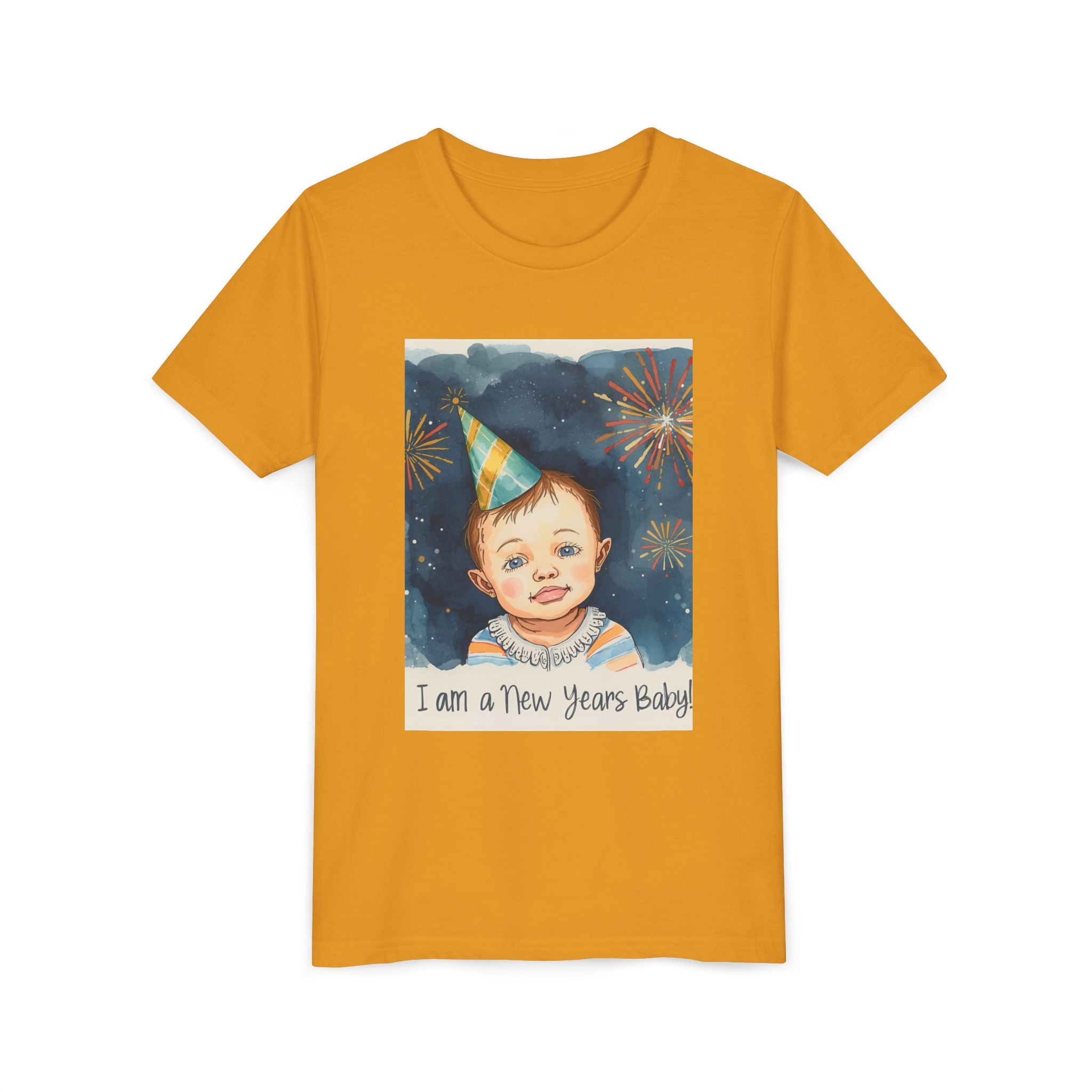 I Am A New Years Baby Youth Short Sleeve Tee