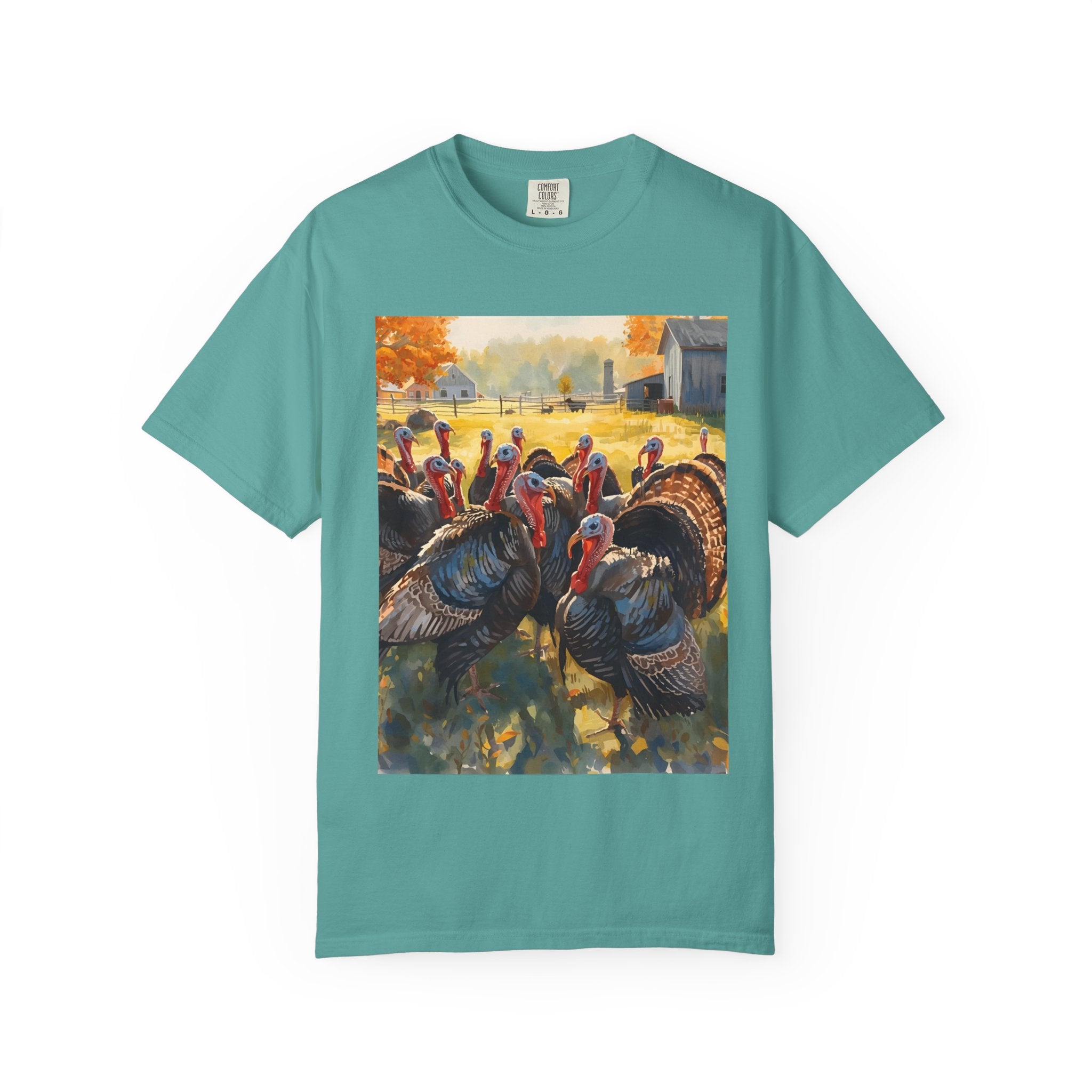 Thanksgiving Turkey T-Shirt, Unisex Holiday Shirt, Fall Apparel, Cozy Gift, Autumn Fashion