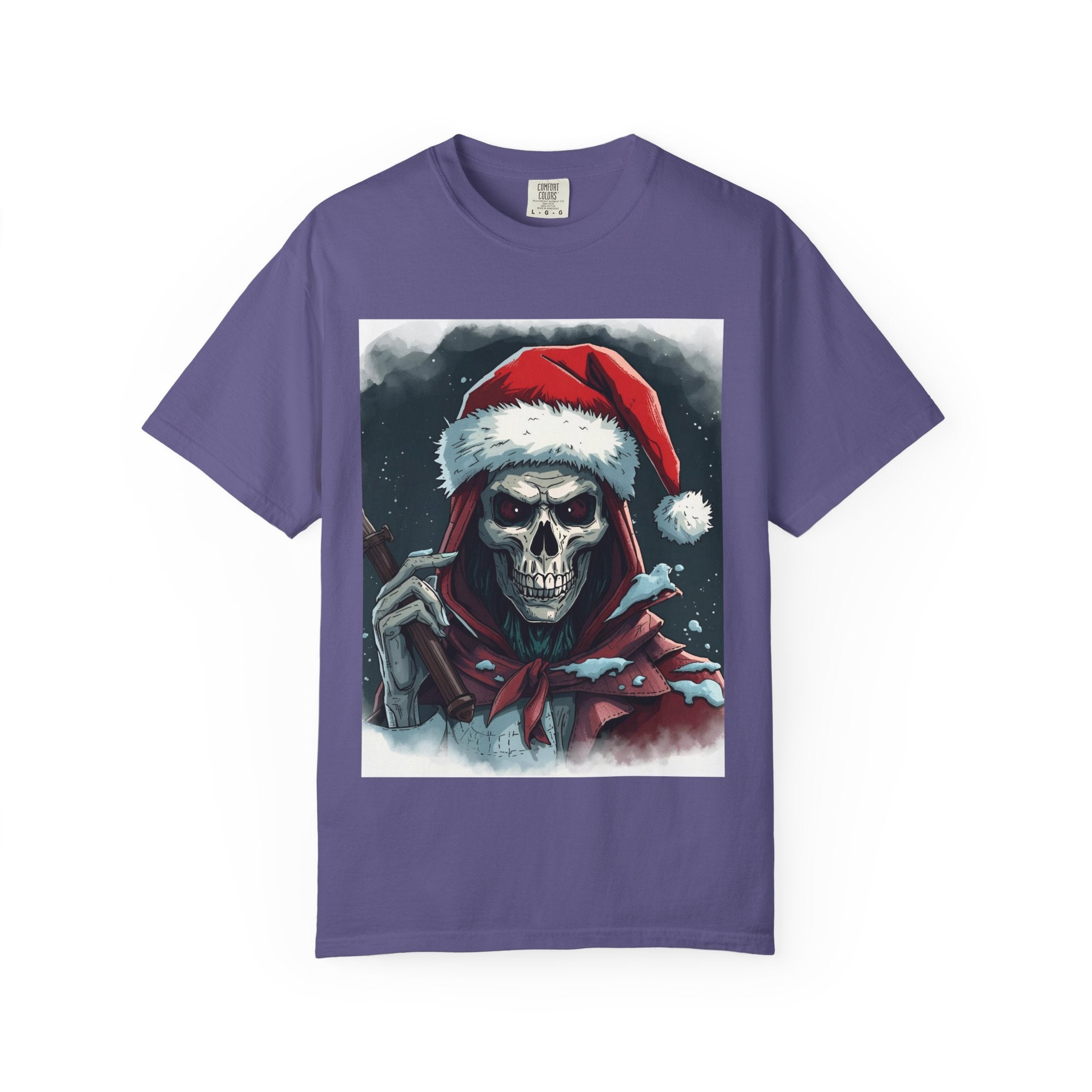 Christmas Skeleton T-Shirt, Unisex Holiday Tee, Funny Graphic Shirt, Unique Gift, Halloween & Christmas Apparel